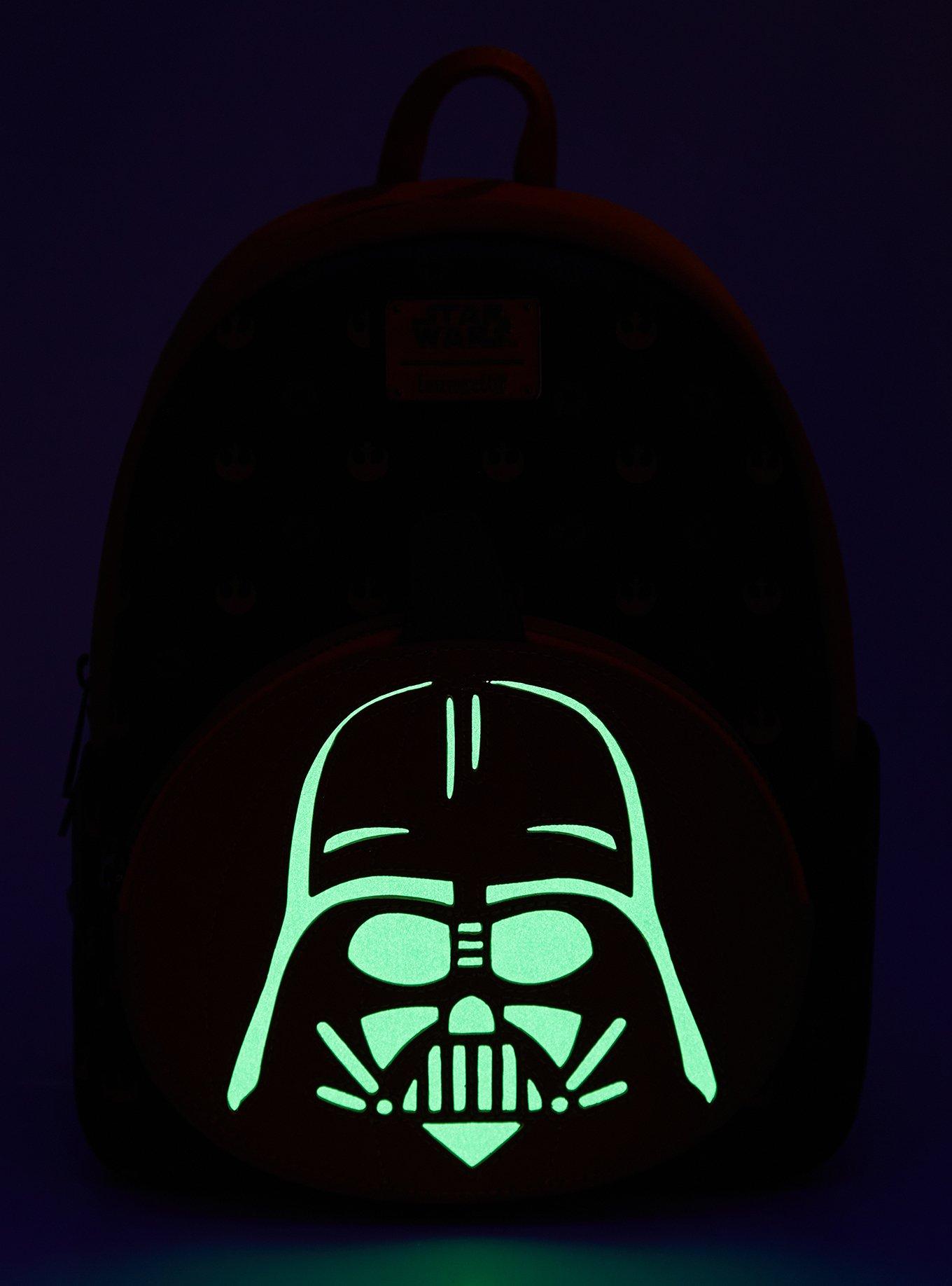 Loungefly Star Wars Darth Vader Glow-in-the-Dark Jack-o-Lantern Mini Backpack - BoxLunch Exclusive, , alternate