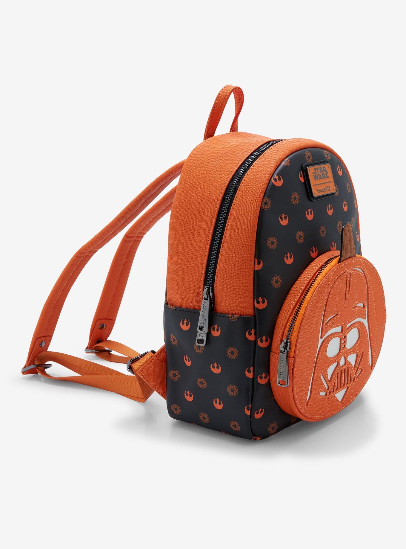 Loungefly Star Wars Darth Vader Glow-in-the-Dark Jack-o-Lantern Mini Backpack - BoxLunch Exclusive, , alternate