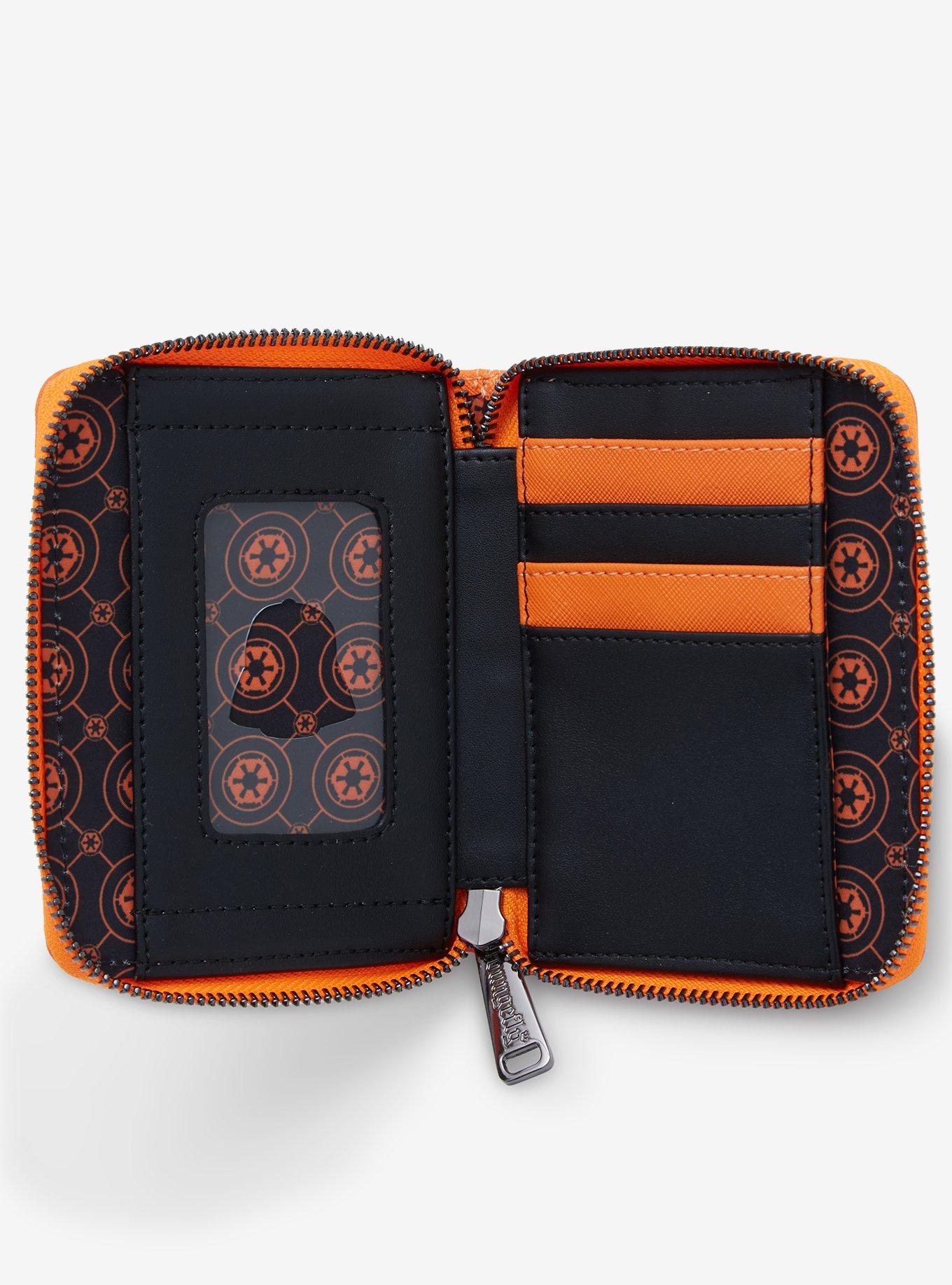 Loungefly Star Wars Darth Vader Glow-in-the-Dark Jack-o-Lantern Small Zip Wallet - BoxLunch Exclusive, , alternate