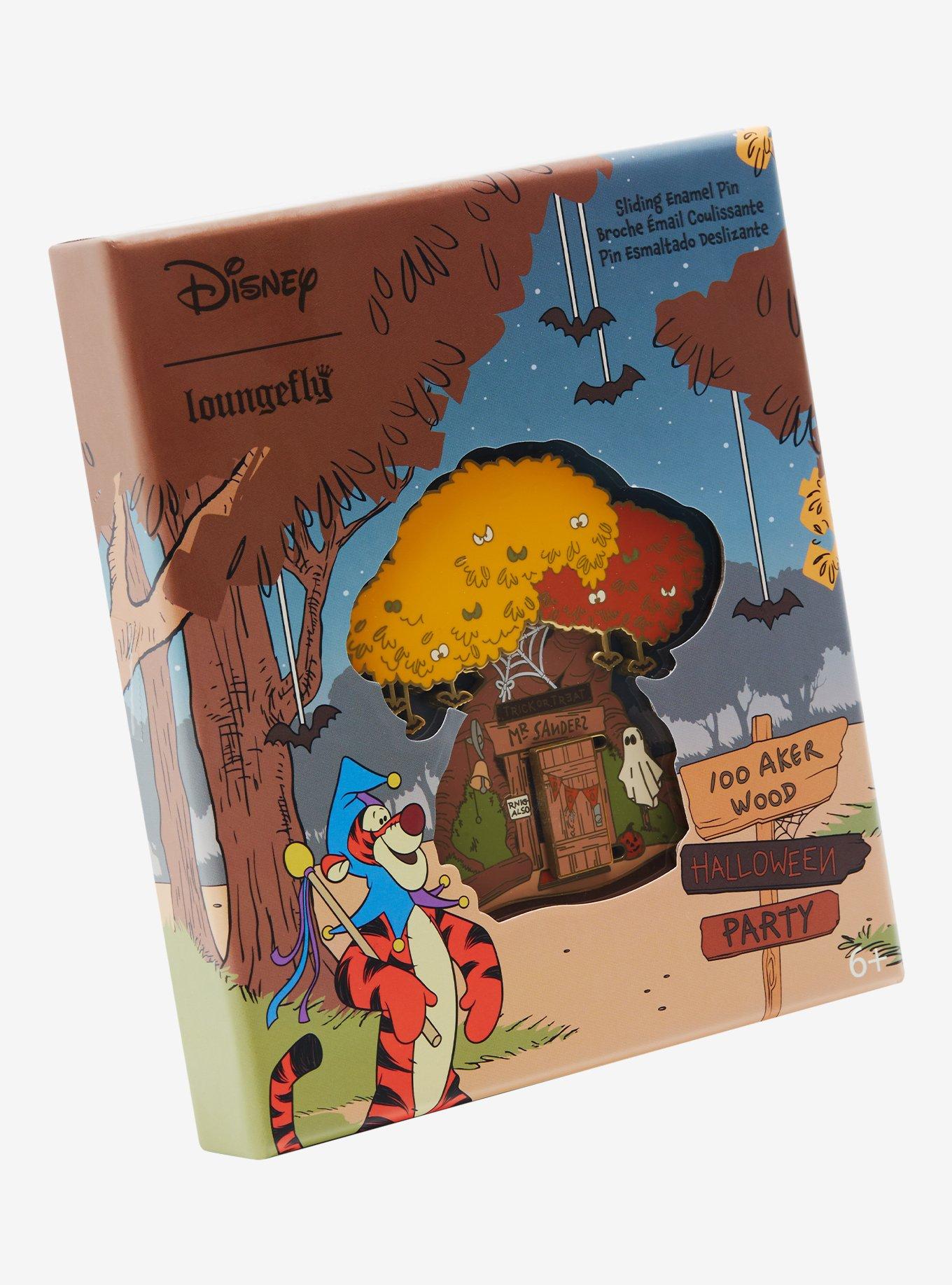 Loungefly Disney Winnie the Pooh Halloween Pooh Bear's House Sliding Limited Edition Enamel Pin, , alternate
