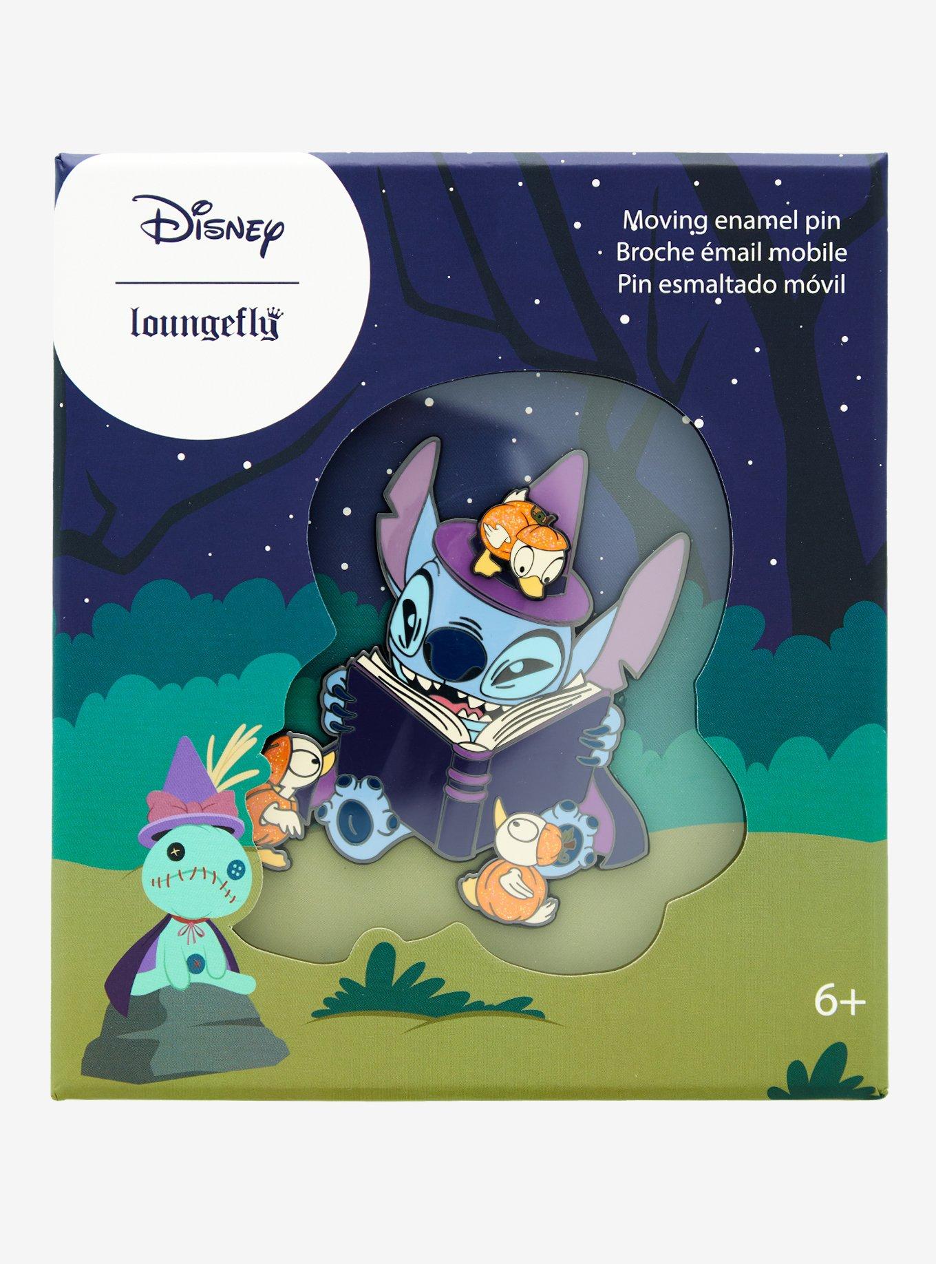 Loungefly Disney Lilo & Stitch Halloween Stitch with Ducklings Moving Limited Edition Enamel Pin, , alternate