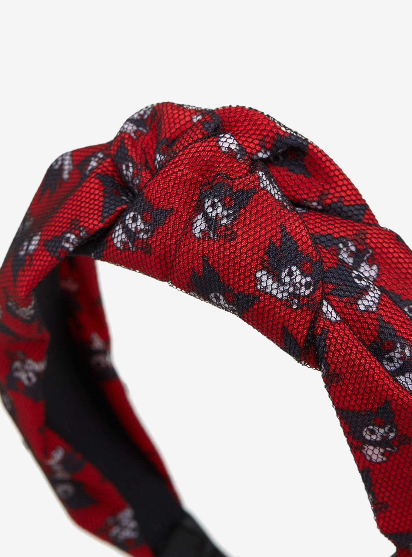 Kuromi Devil Mesh Knot Headband, , alternate