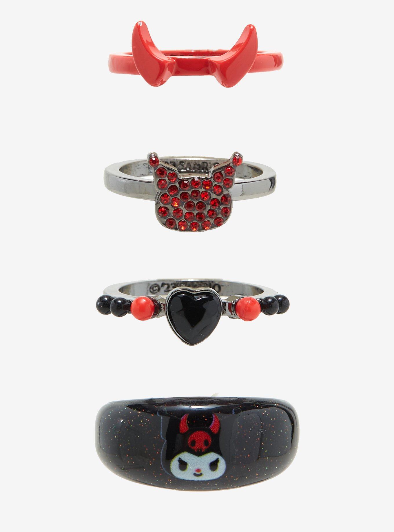 Kuromi Devil Ring Set, , alternate