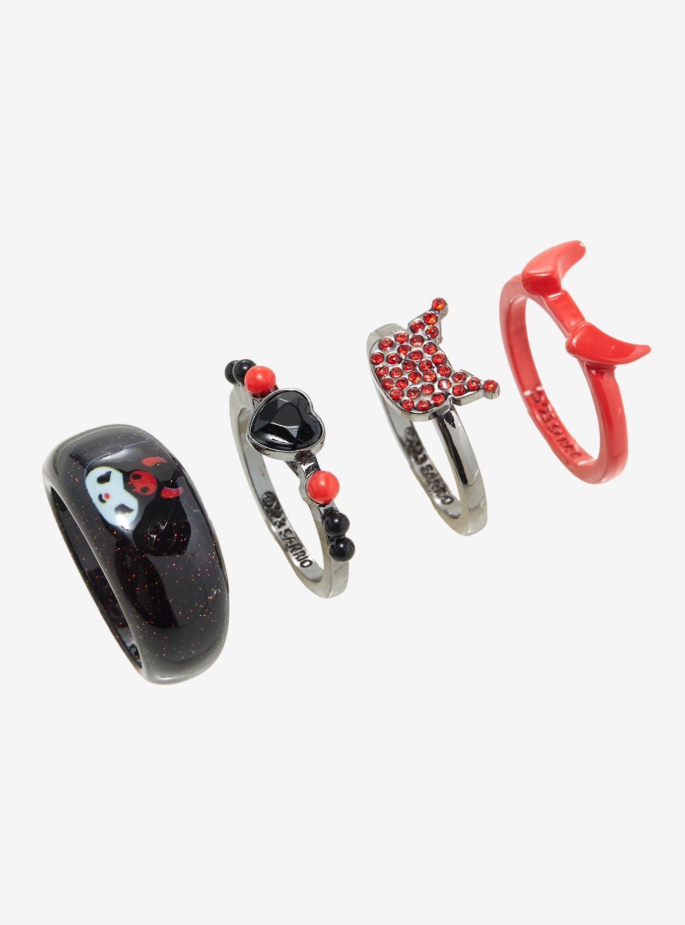 Kuromi Devil Ring Set, , alternate
