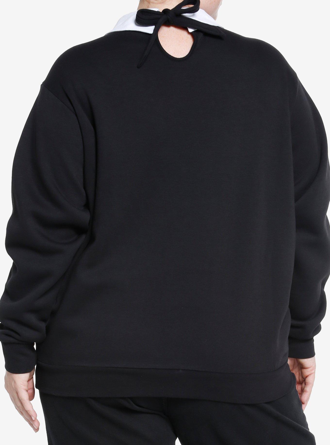 Harry Potter Hogwarts Collared Sweatshirt Plus Size, BLACK, alternate