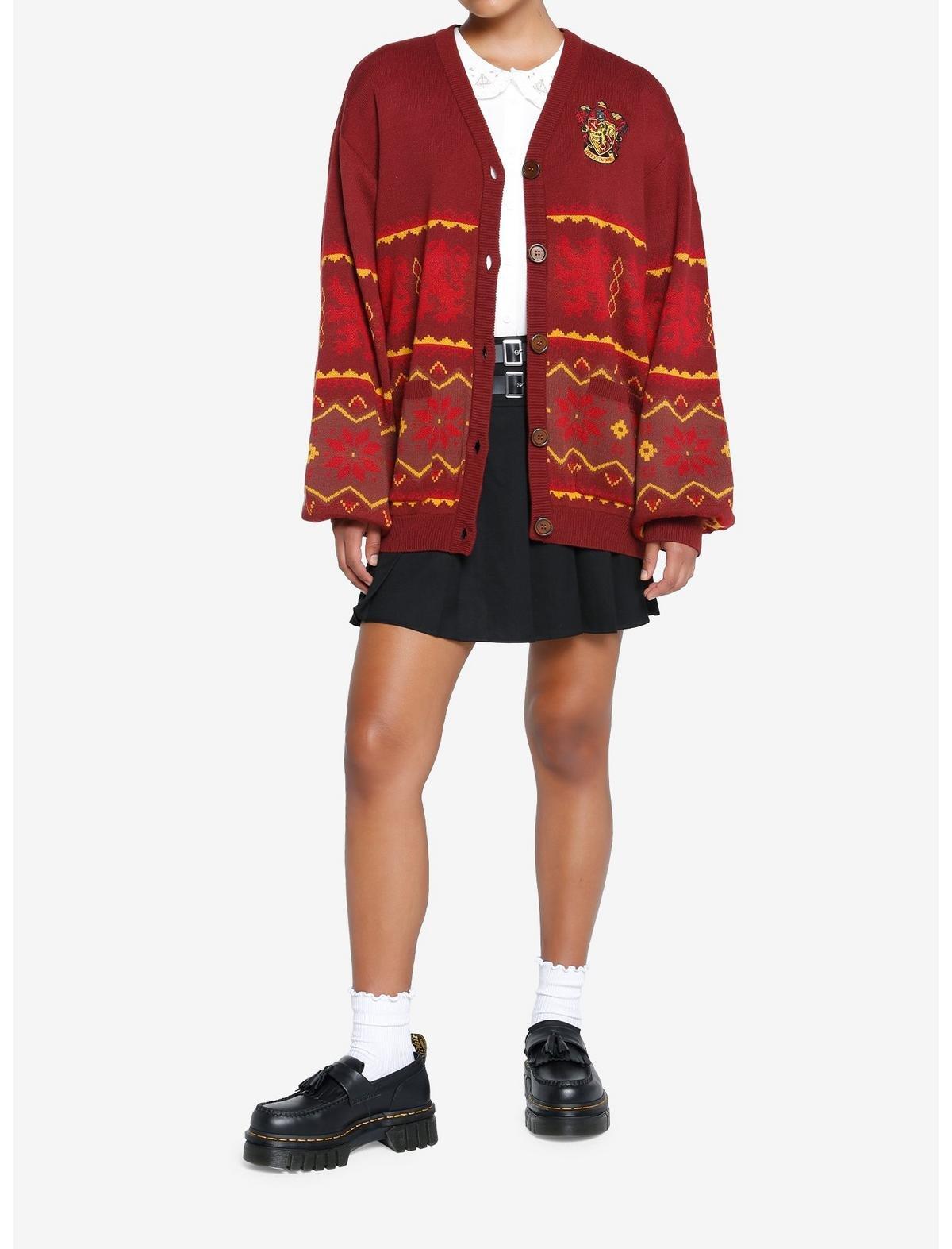 Harry Potter Gryffindor Fair Isle Cardigan, , hi-res