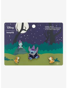 Loungefly Disney Lilo & Stitch Halloween Enamel Pin Set, , hi-res