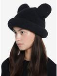 Black Mouse Ears Chenille Bucket Hat, , alternate