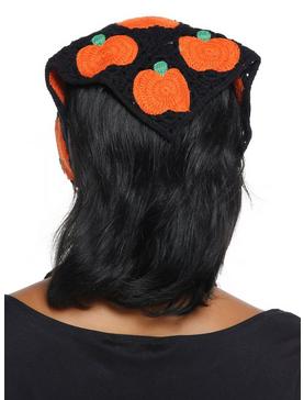 Pumpkin Knit Hair Scarf, , hi-res