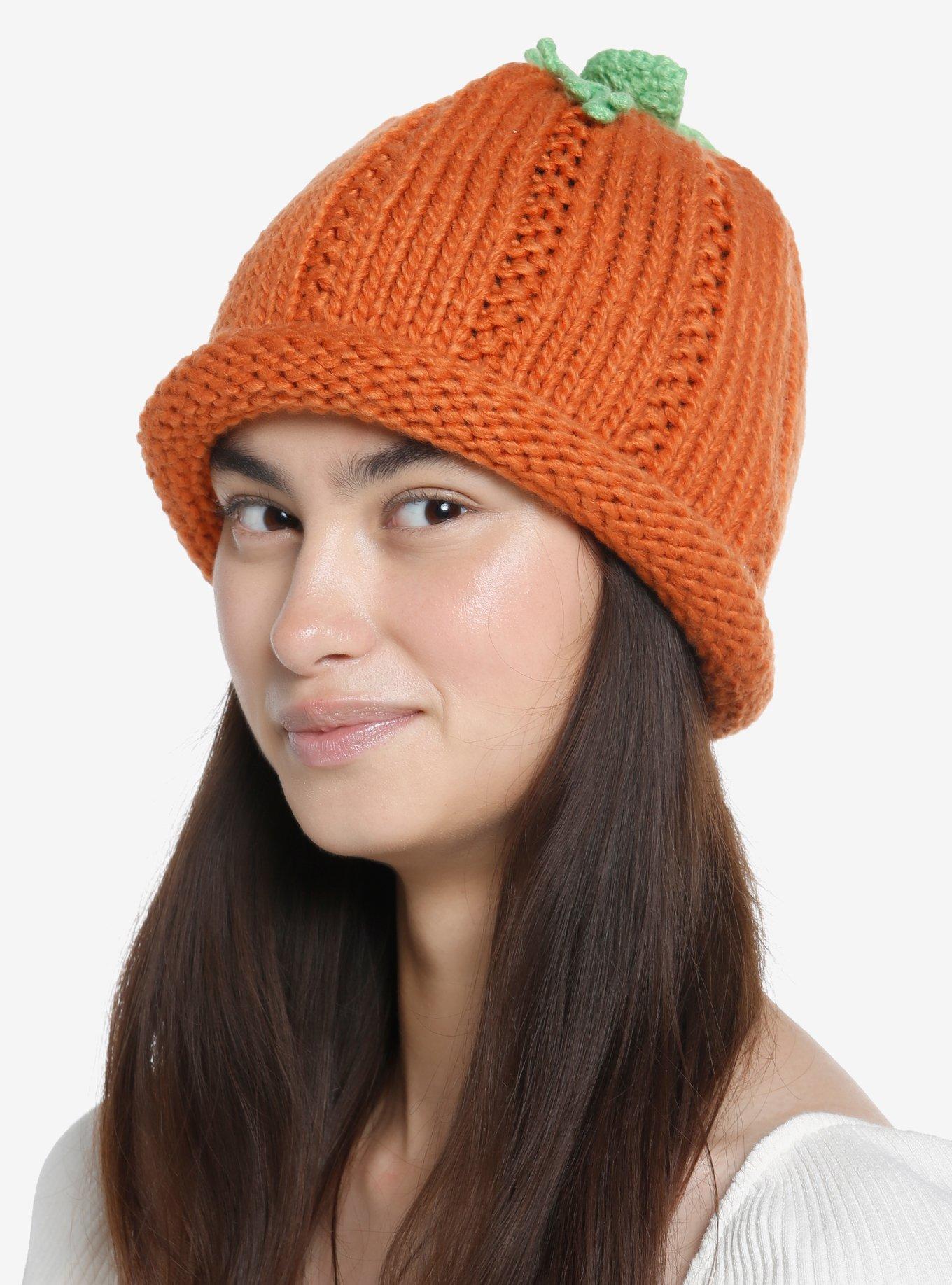 Pumpkin Knit Beanie, , alternate