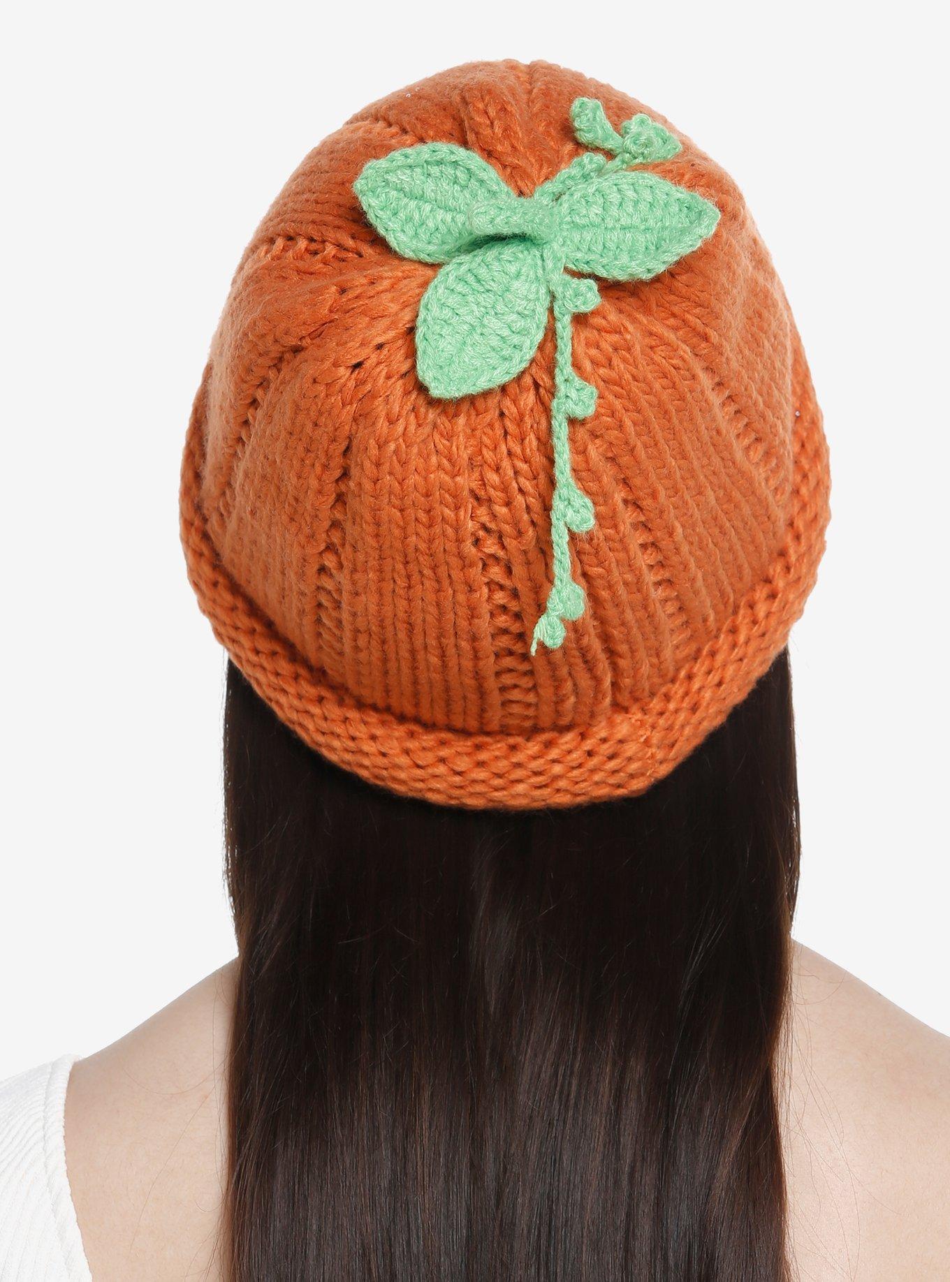 Pumpkin Knit Beanie, , alternate