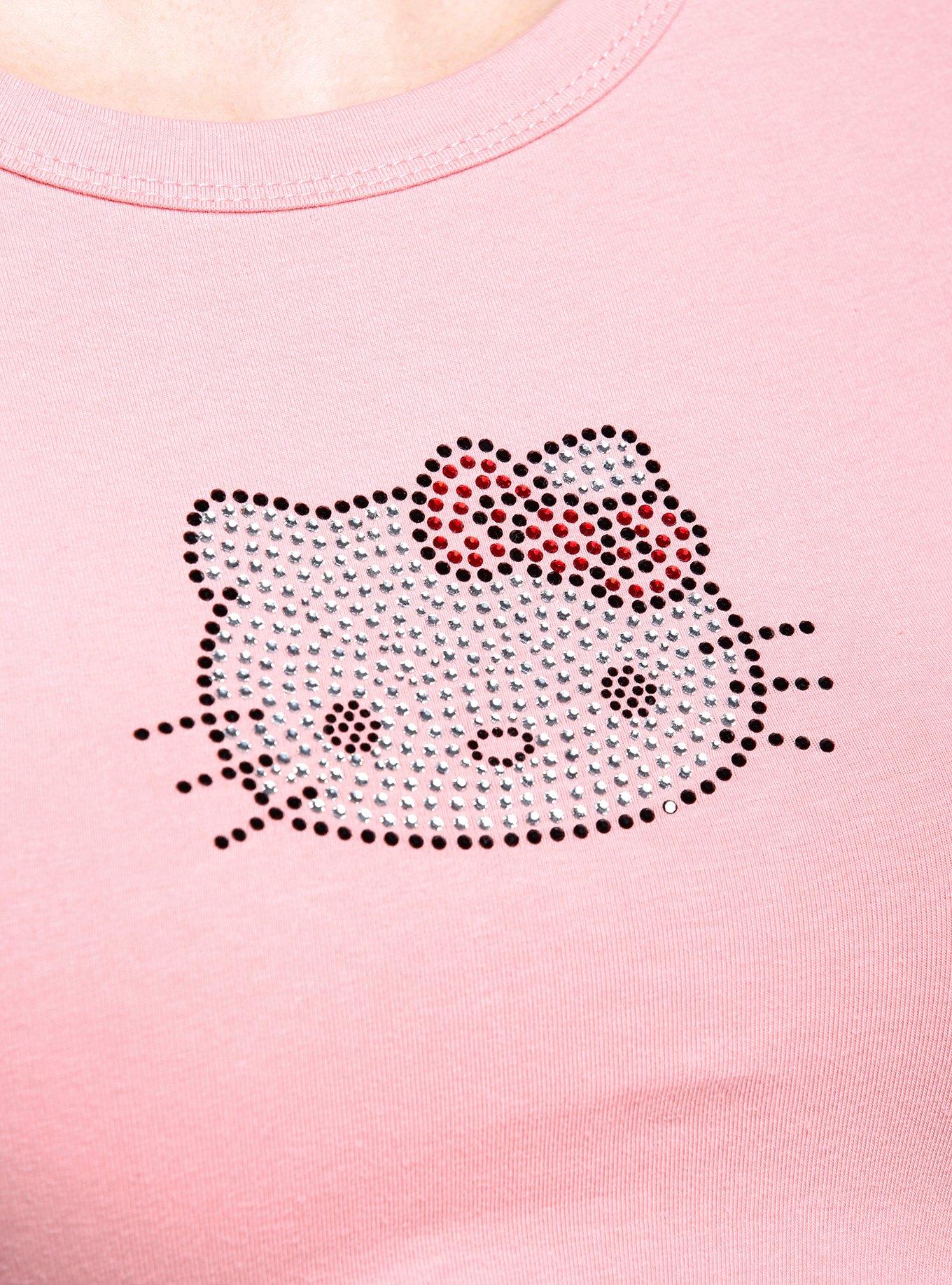 Hello Kitty Pink Rhinestone Girls Baby T-Shirt, MULTI, alternate