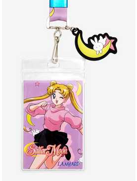 Sailor Moon Pink Charm Lanyard — BoxLunch Exclusive, , hi-res