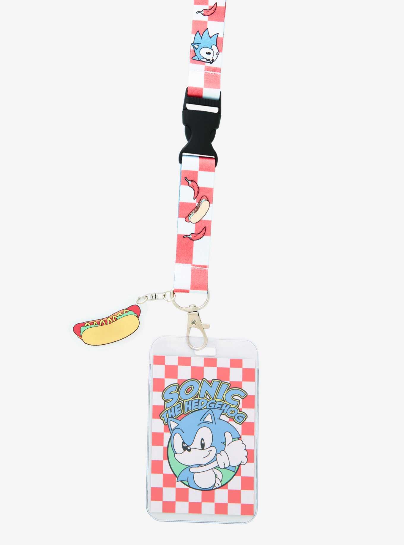 Sonic the Hedgehog Chilidog Allover Print Lanyard - BoxLunch Exclusive, , hi-res