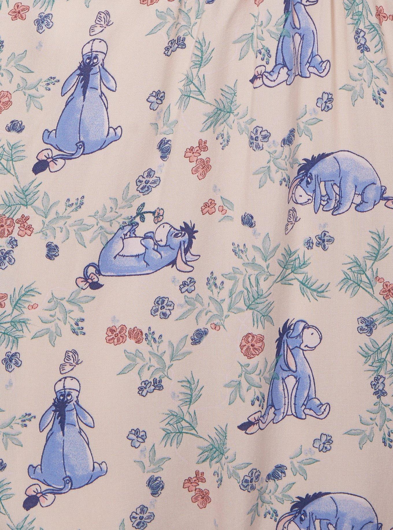 Her Universe Disney Winnie the Pooh Eeyore Floral Allover Print Smock Dress Plus Size, MULTI, alternate
