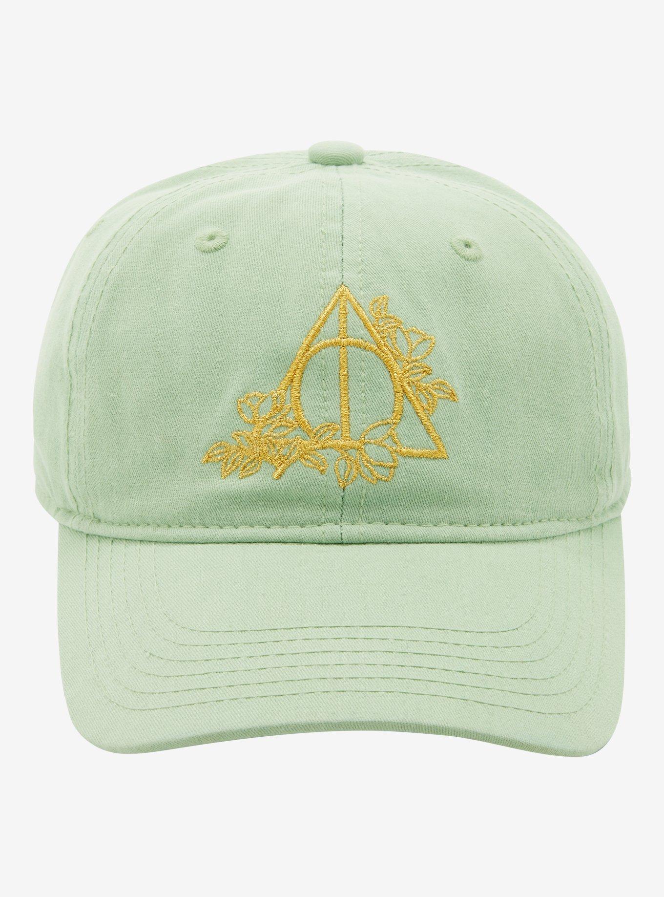 Harry Potter Floral Deathly Hallows Cap - BoxLunch Exclusive , , alternate