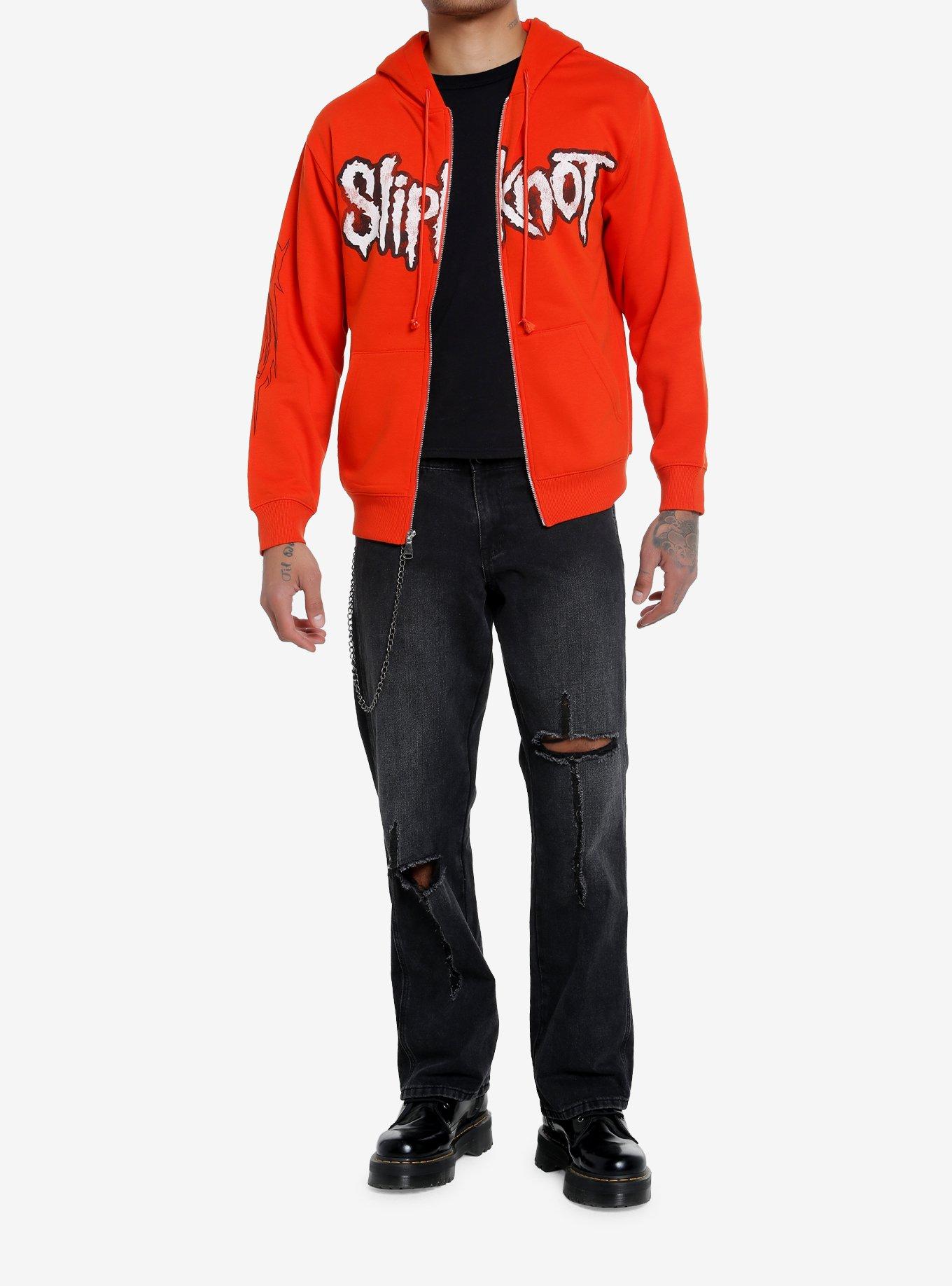 Slipknot Group Photo Orange Hoodie, ORANGE, alternate