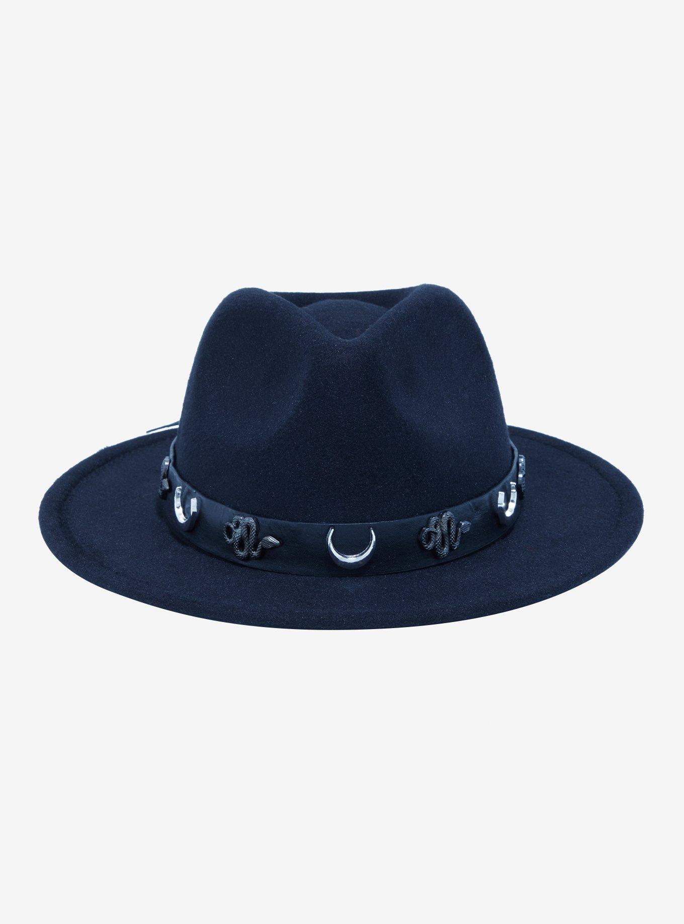 Snake Band Wide Brim Fedora, , hi-res