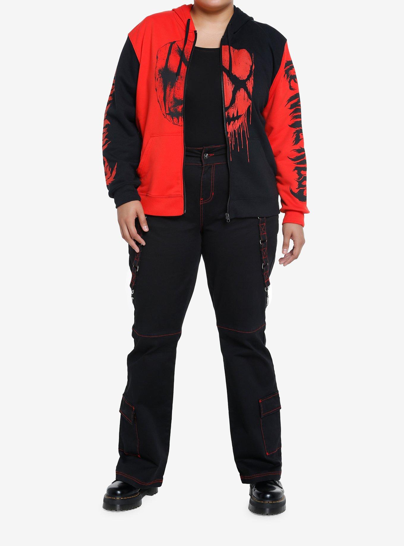 Ice Nine Kills Mask Split Girls Hoodie Plus Size, MULTI, alternate