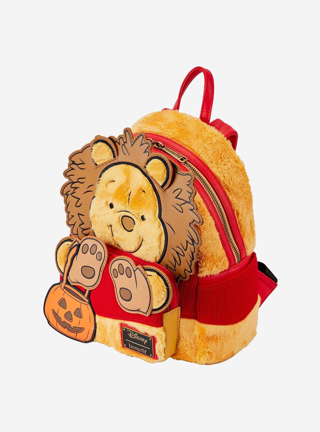 Loungefly Disney Winnie The Pooh Lion Costume Fuzzy Mini Backpack, , alternate