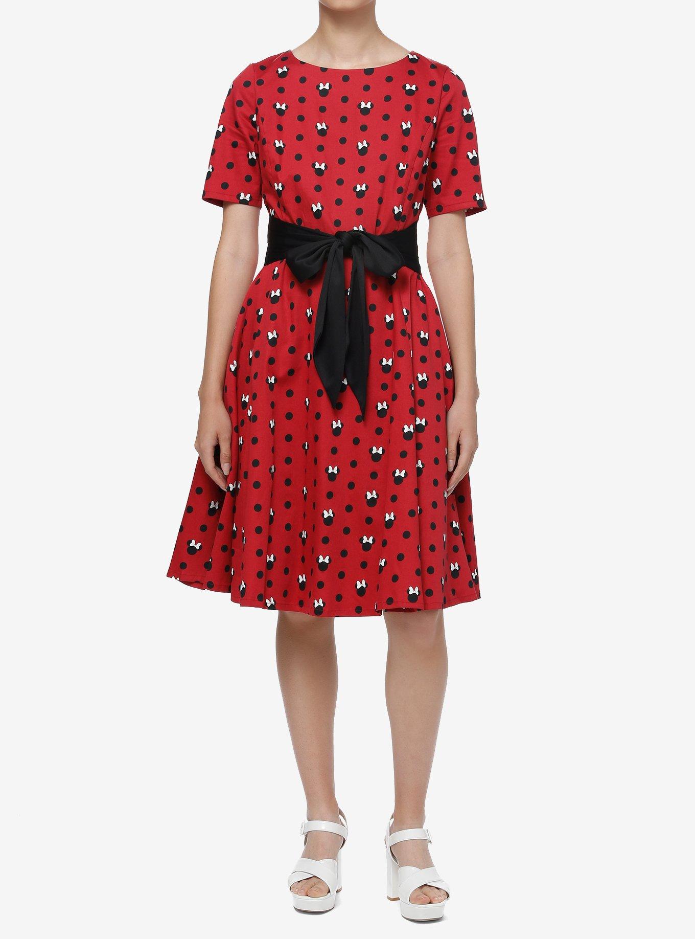 Her Universe Disney Minnie Mouse Polka Dot Retro Dress Her Universe Exclusive, MULTI, alternate