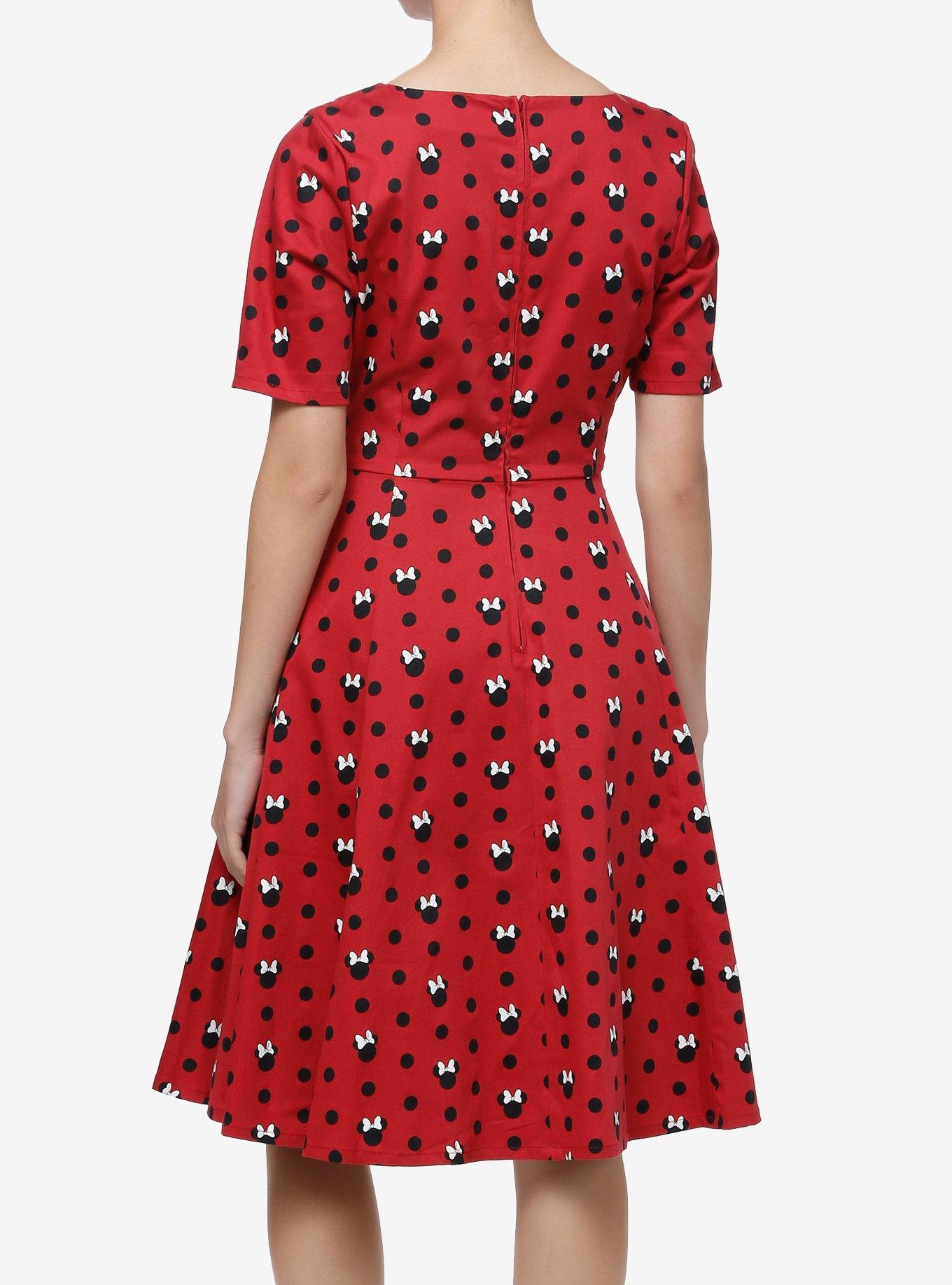 Her Universe Disney Minnie Mouse Polka Dot Retro Dress Her Universe Exclusive, MULTI, alternate