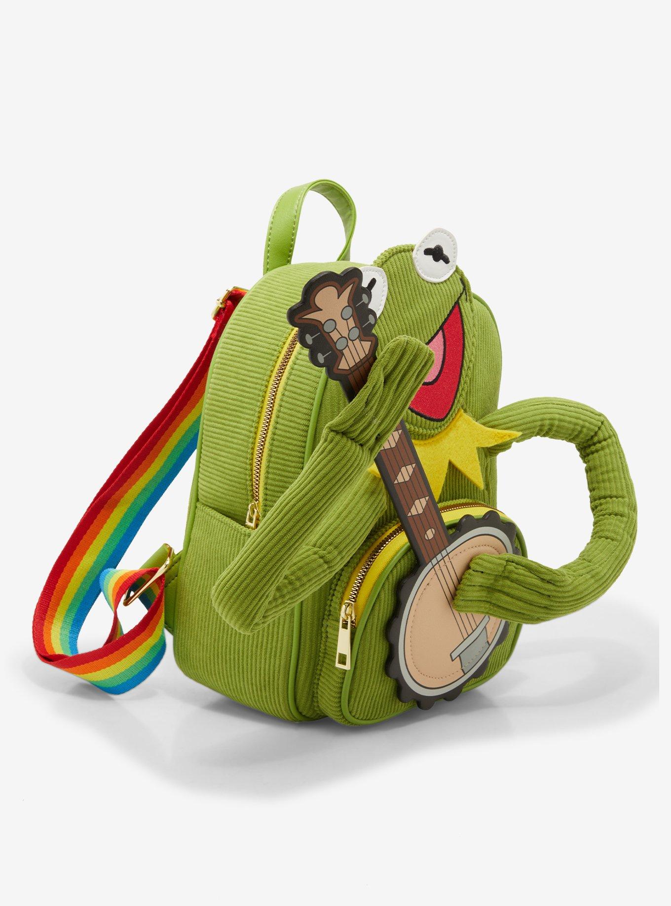 Her Universe Disney The Muppets Kermit The Frog With Banjo Corduroy Mini Backpack, , alternate