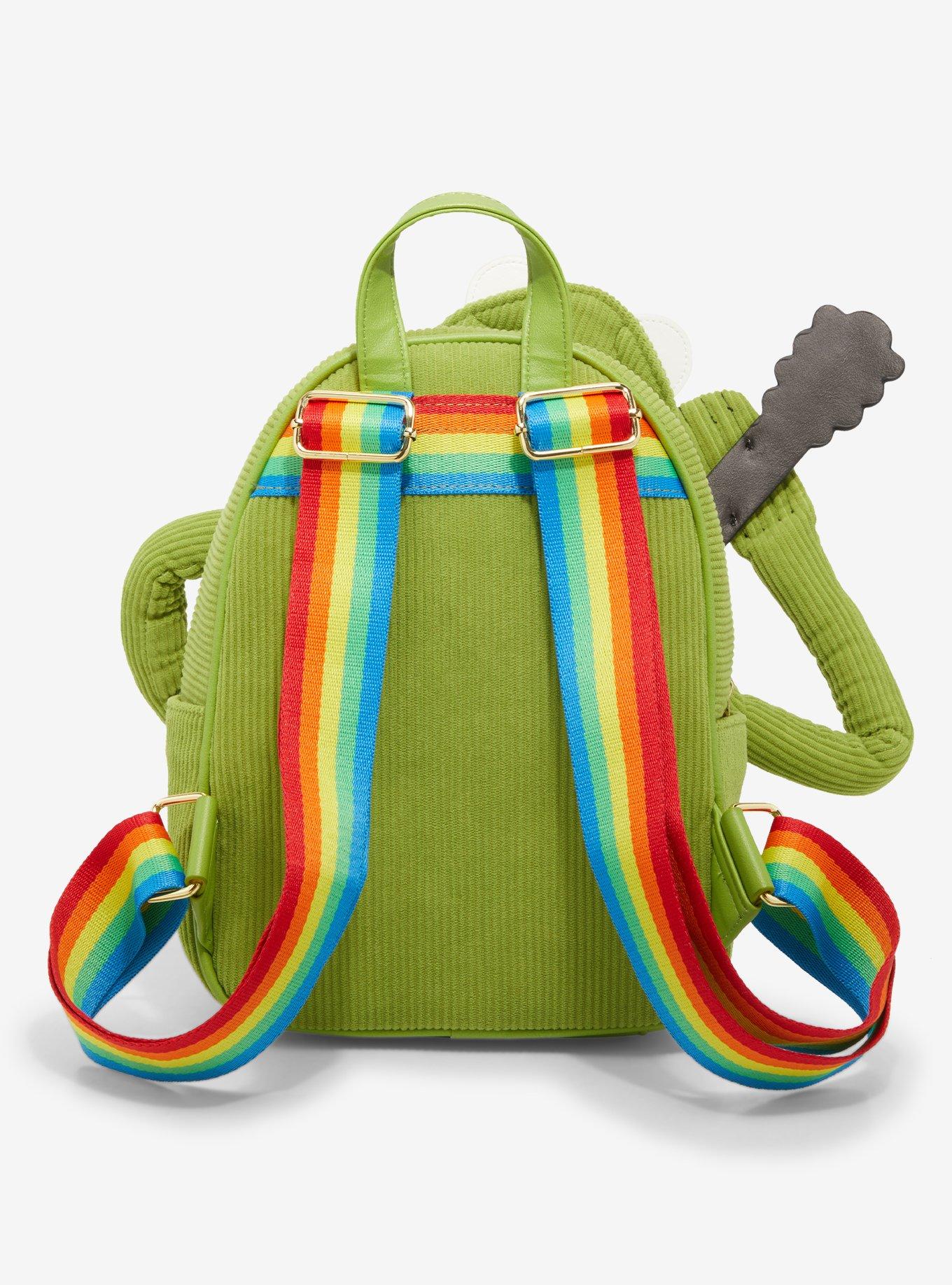 Her Universe Disney The Muppets Kermit The Frog With Banjo Corduroy Mini Backpack, , alternate