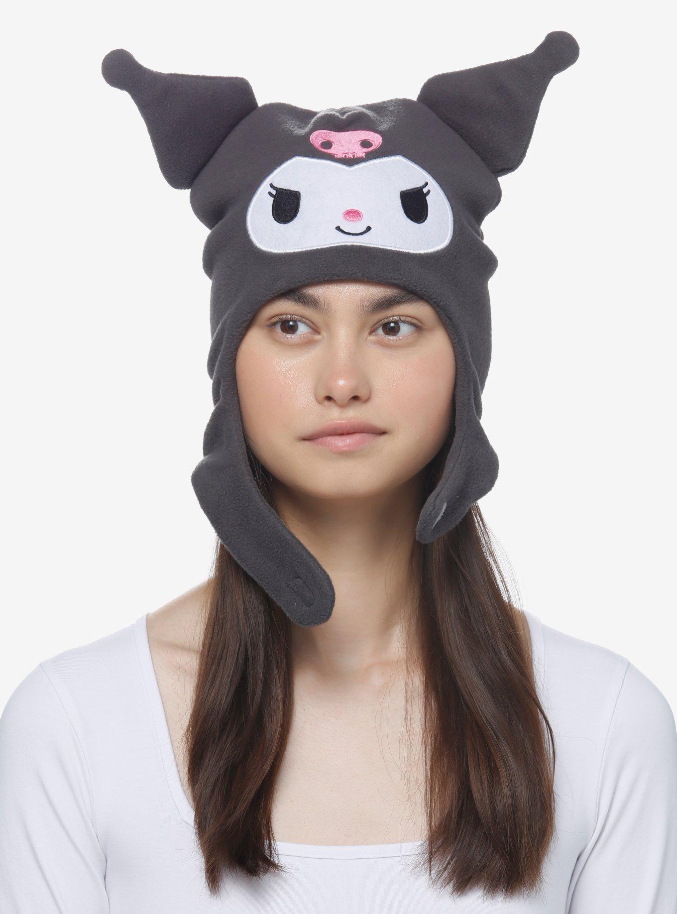 Kuromi Figural Fleece Beanie, , hi-res