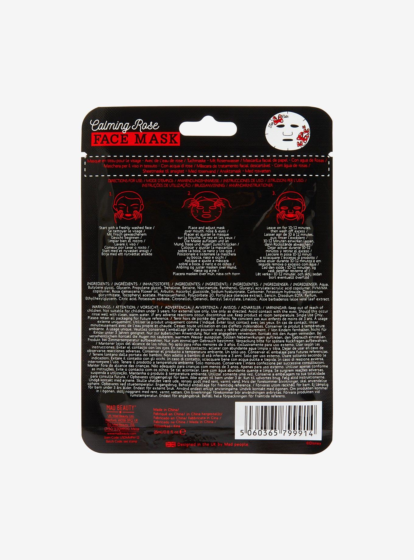 Mad Beauty Disney Minnie Mouse Facial Sheet Mask, , alternate