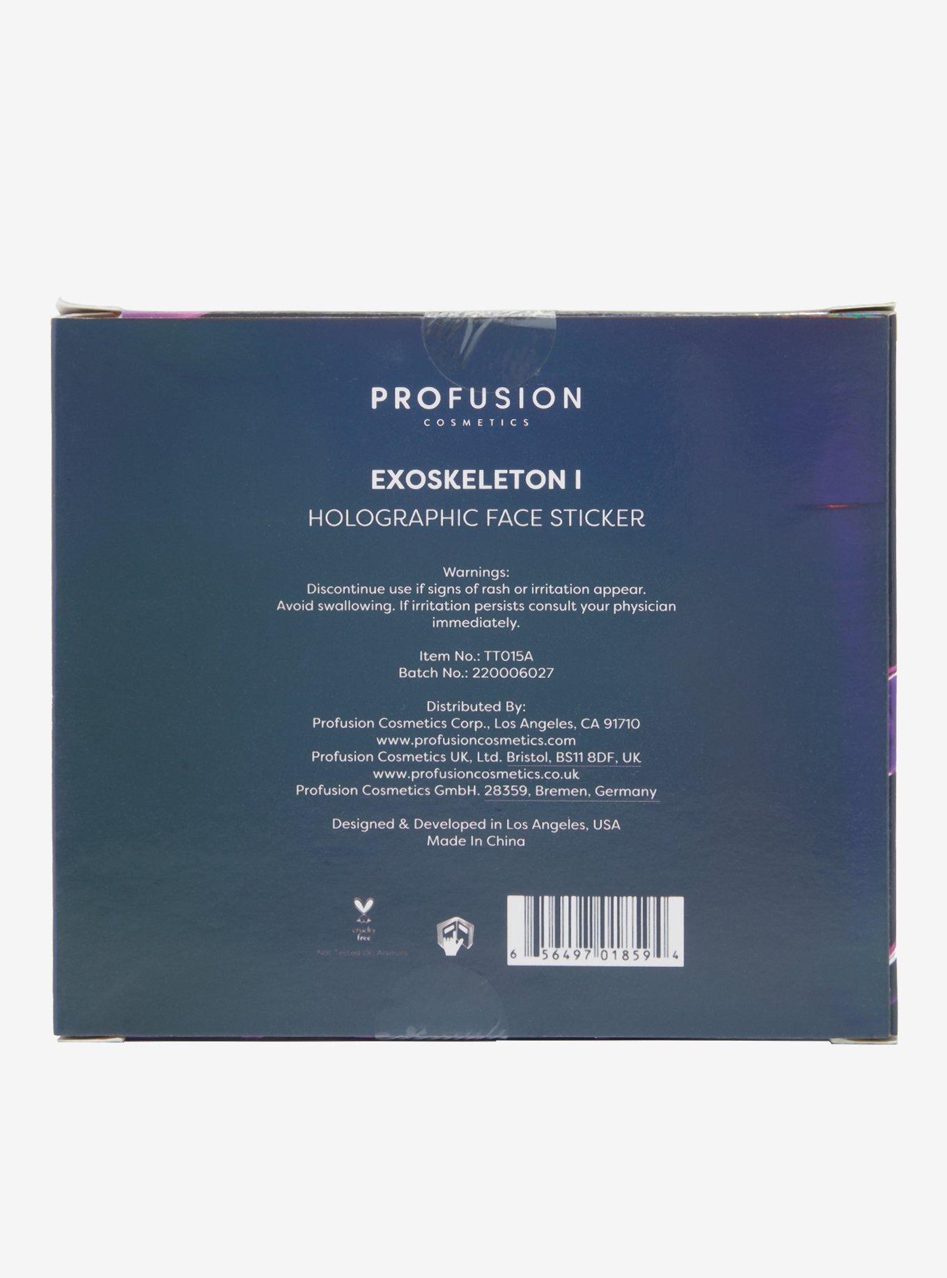 Profusion Cosmetics Exoskeleton I Holographic Face Decals, , alternate