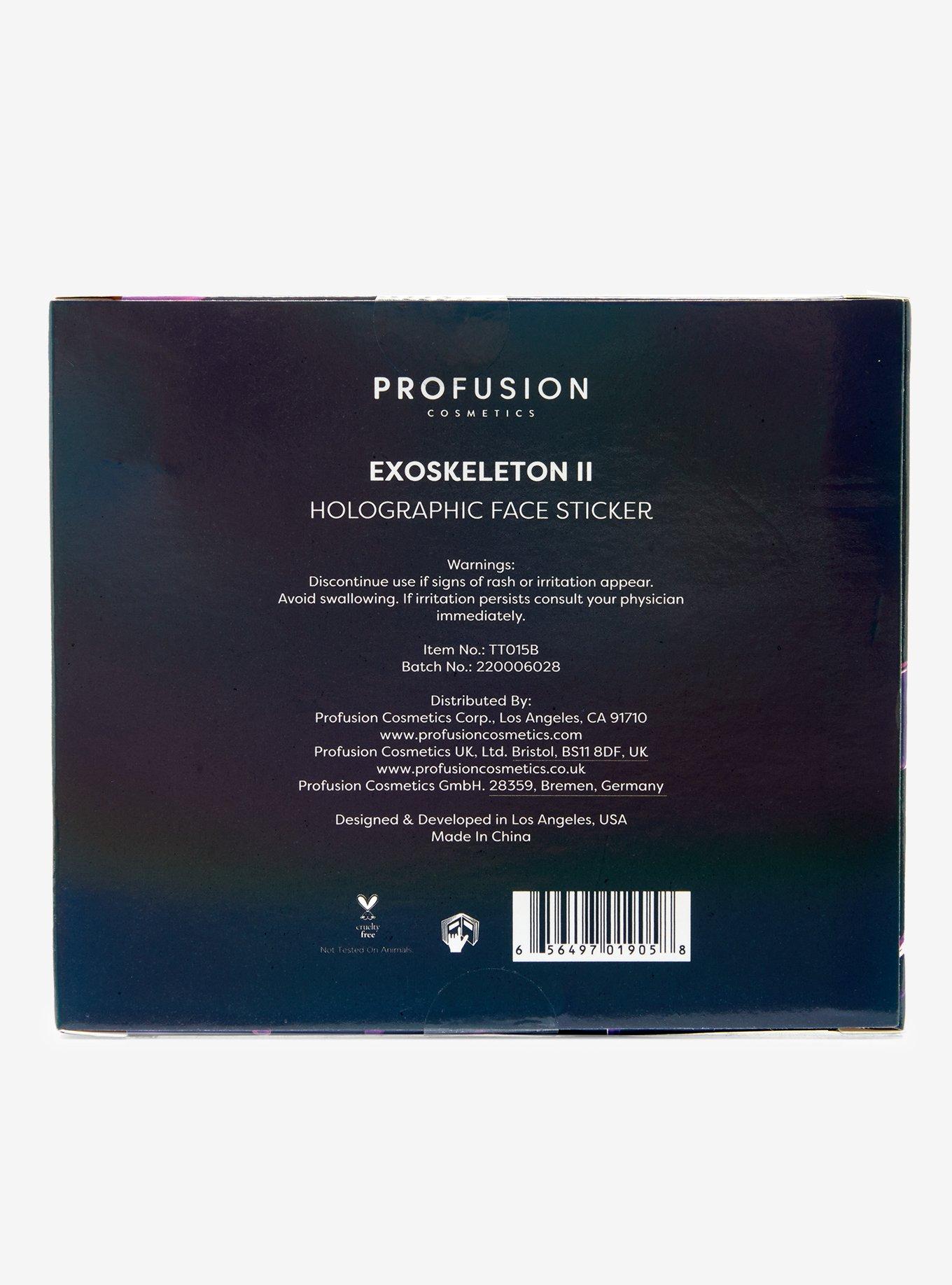 Profusion Cosmetics Exoskeleton II Holographic Face Decals, , alternate