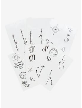 Earth Sign Zodiac Temporary Tattoo Set, , hi-res