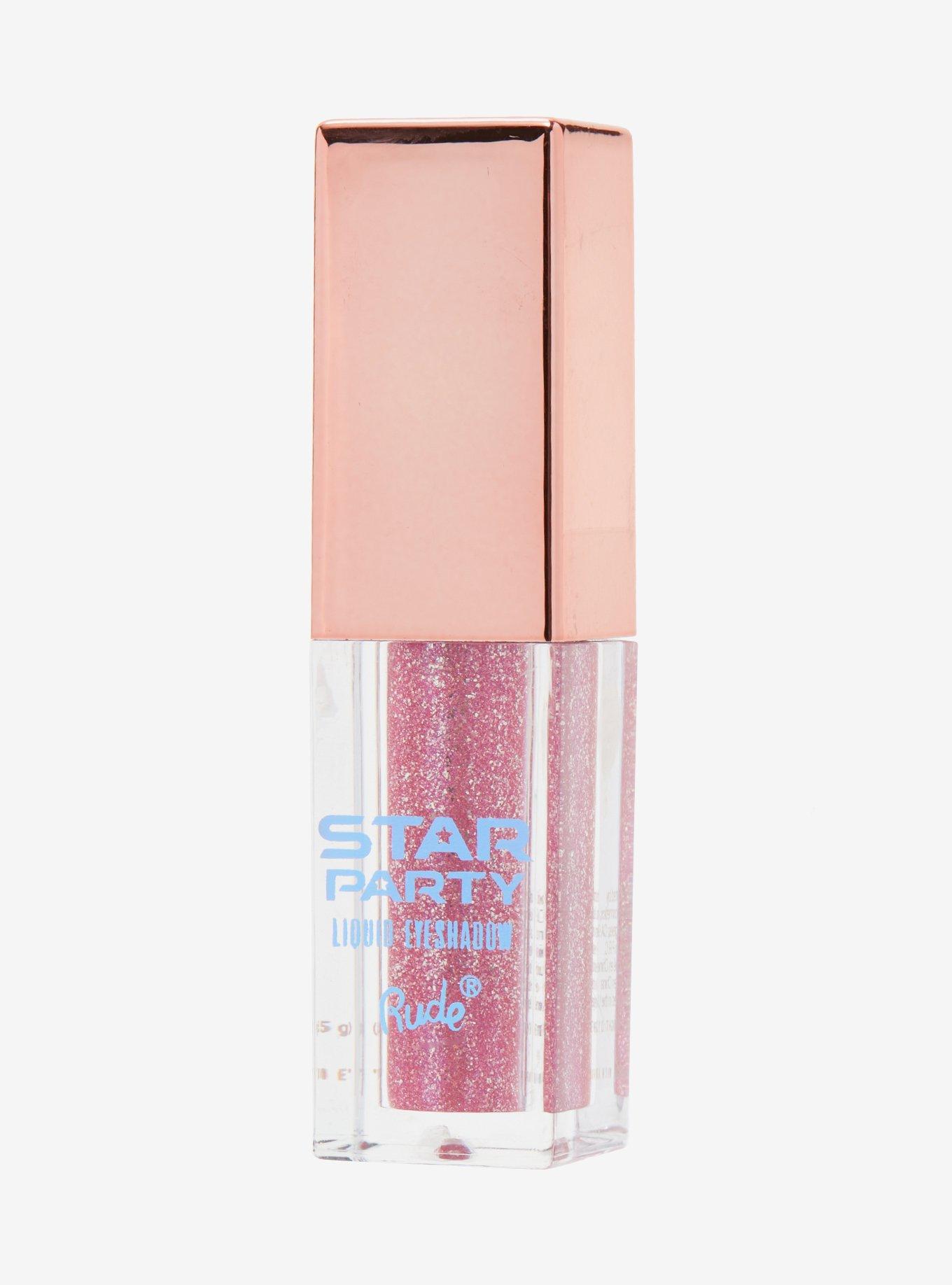 Rude Cosmetics Star Party Pink Glitter Liquid Eye Shadow, , alternate