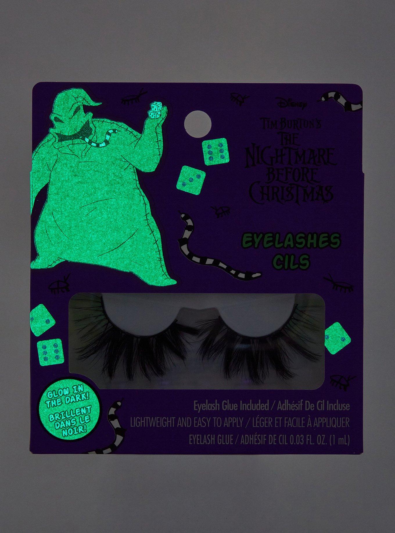 The Nightmare Before Christmas Oogie Boogie Glow-In-The-Dark Faux Eyelashes, , alternate