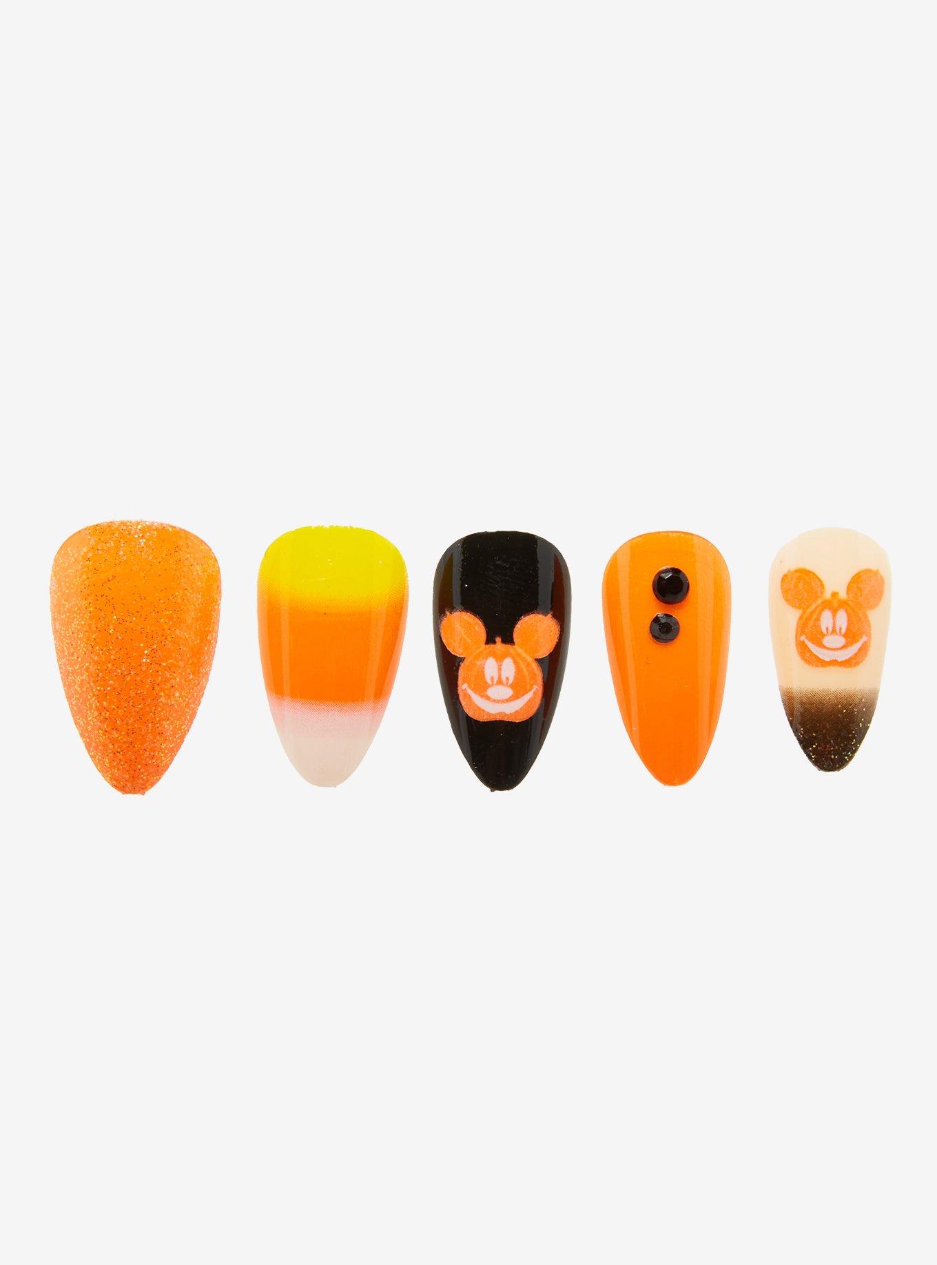 Disney Halloween Glow-In-The-Dark Faux Nails, , alternate