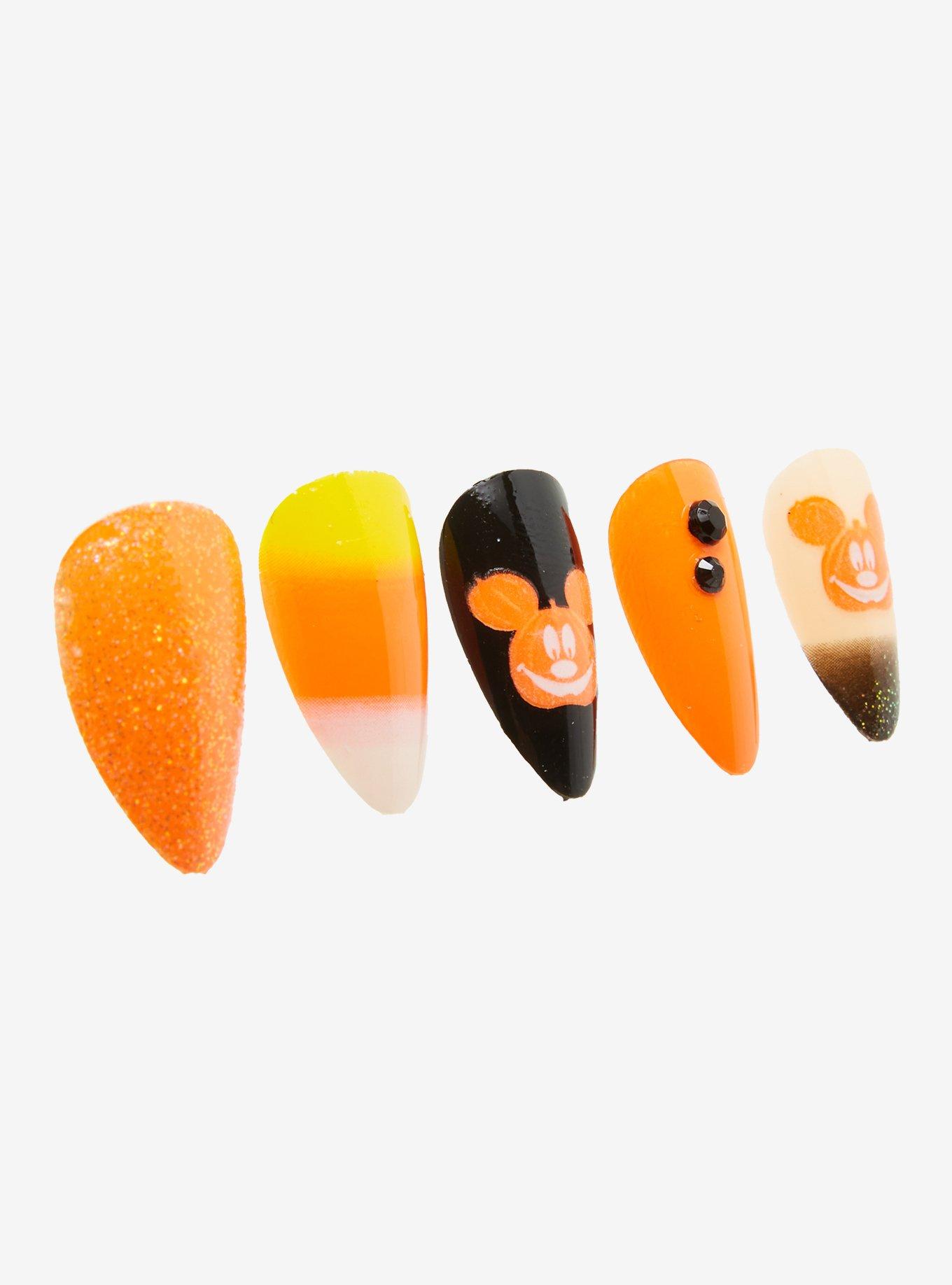 Disney Halloween Glow-In-The-Dark Faux Nails, , alternate