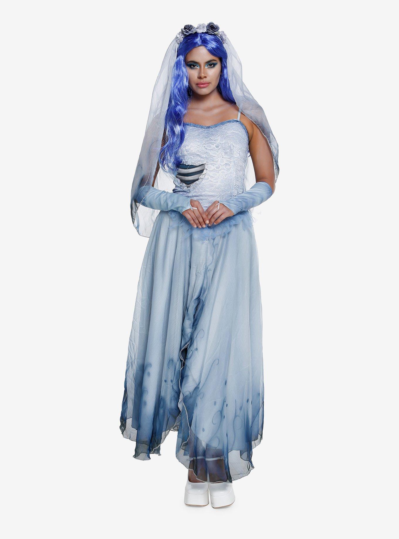 Corpse Bride Emily Costume, MULTI, alternate