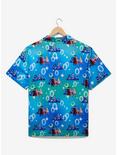 Pretty Guardian Sailor Moon Nighttime Allover Print Woven Button-Up - BoxLunch Exclusive, BLUE, alternate