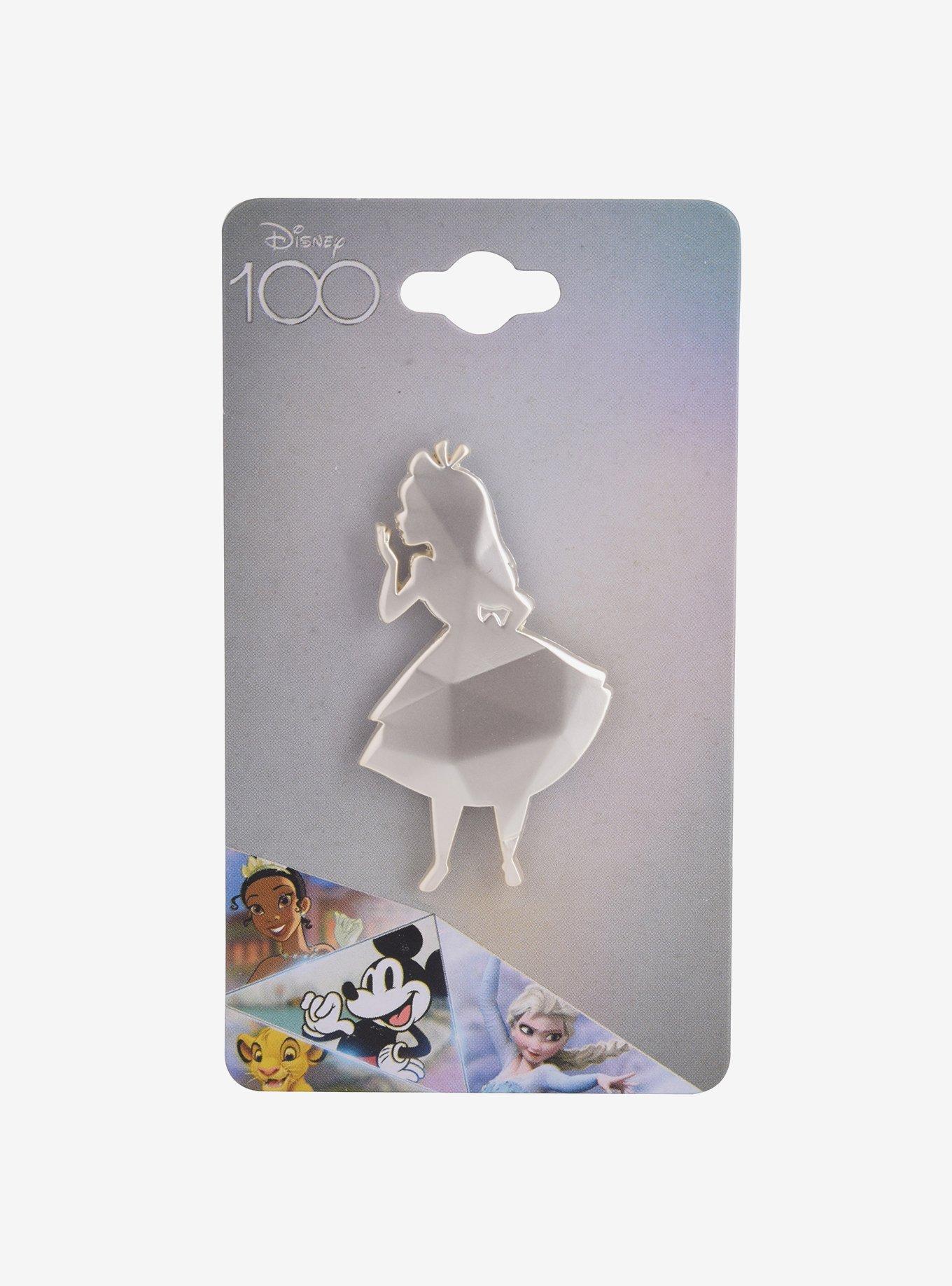 Disney 100 Alice in Wonderland Alice Silhouette Enamel Pin - BoxLunch Exclusive, , alternate