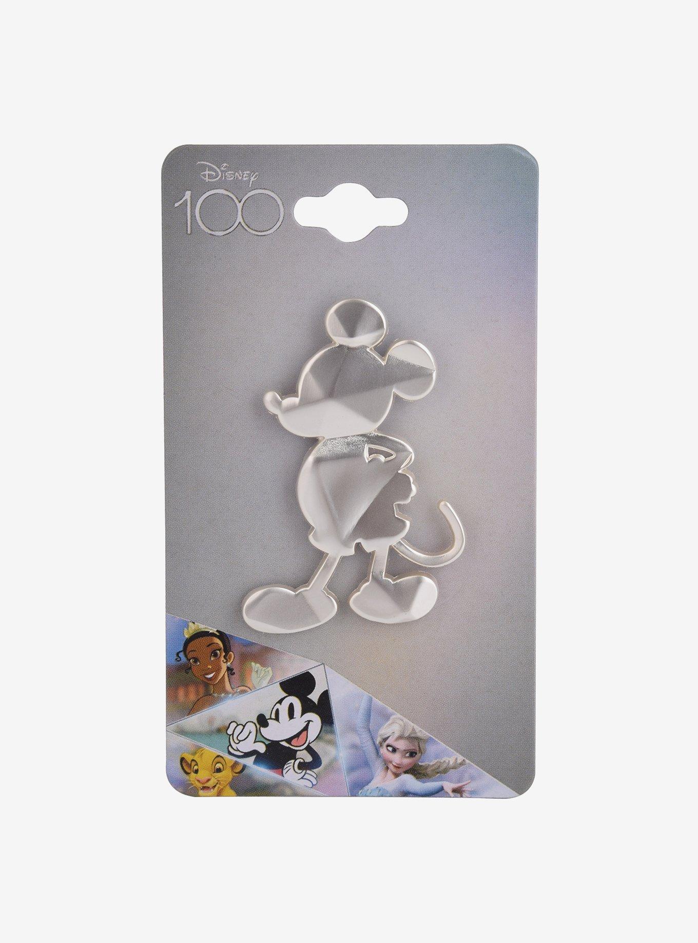 Disney 100 Mickey Mouse Silhouette Enamel Pin - BoxLunch Exclusive, , alternate