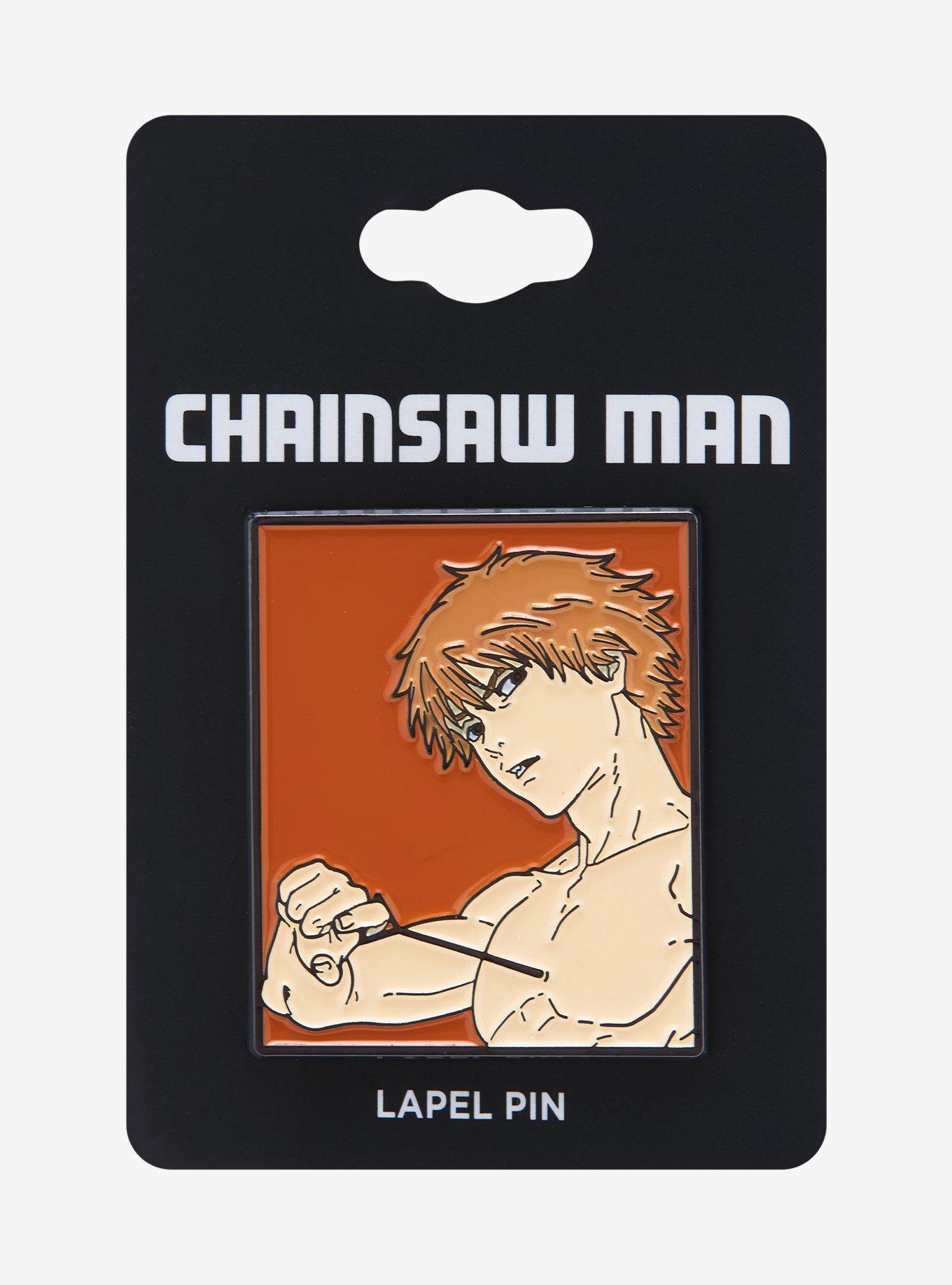 Chainsaw Man Denji Portrait Enamel Pin - BoxLunch Exclusive, , hi-res