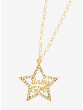 Aaliyah Baby Girl Rhinestone Star Necklace, , hi-res