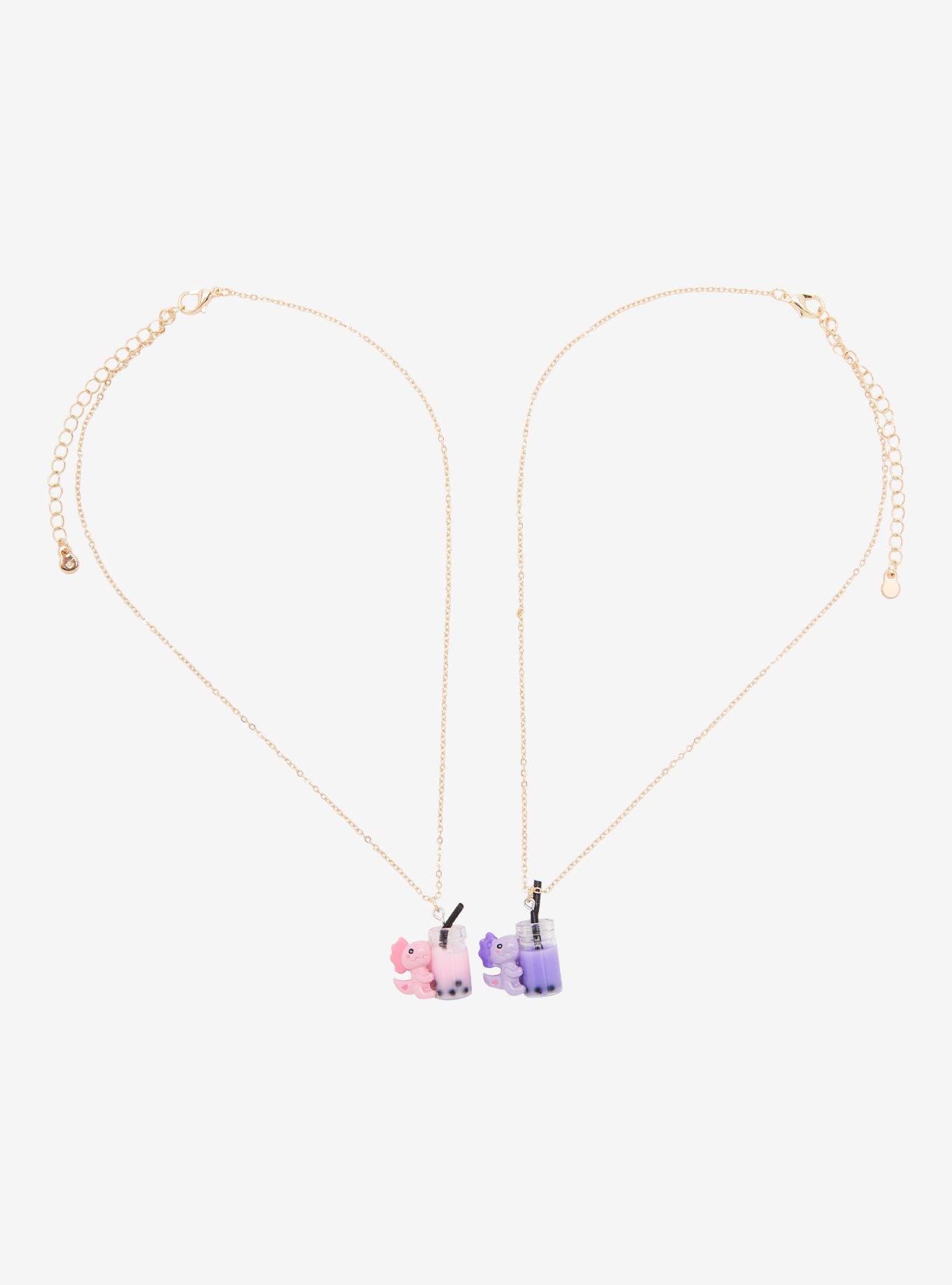 Sweet Society Dinosaur Boba Best Friend Necklace Set, , alternate