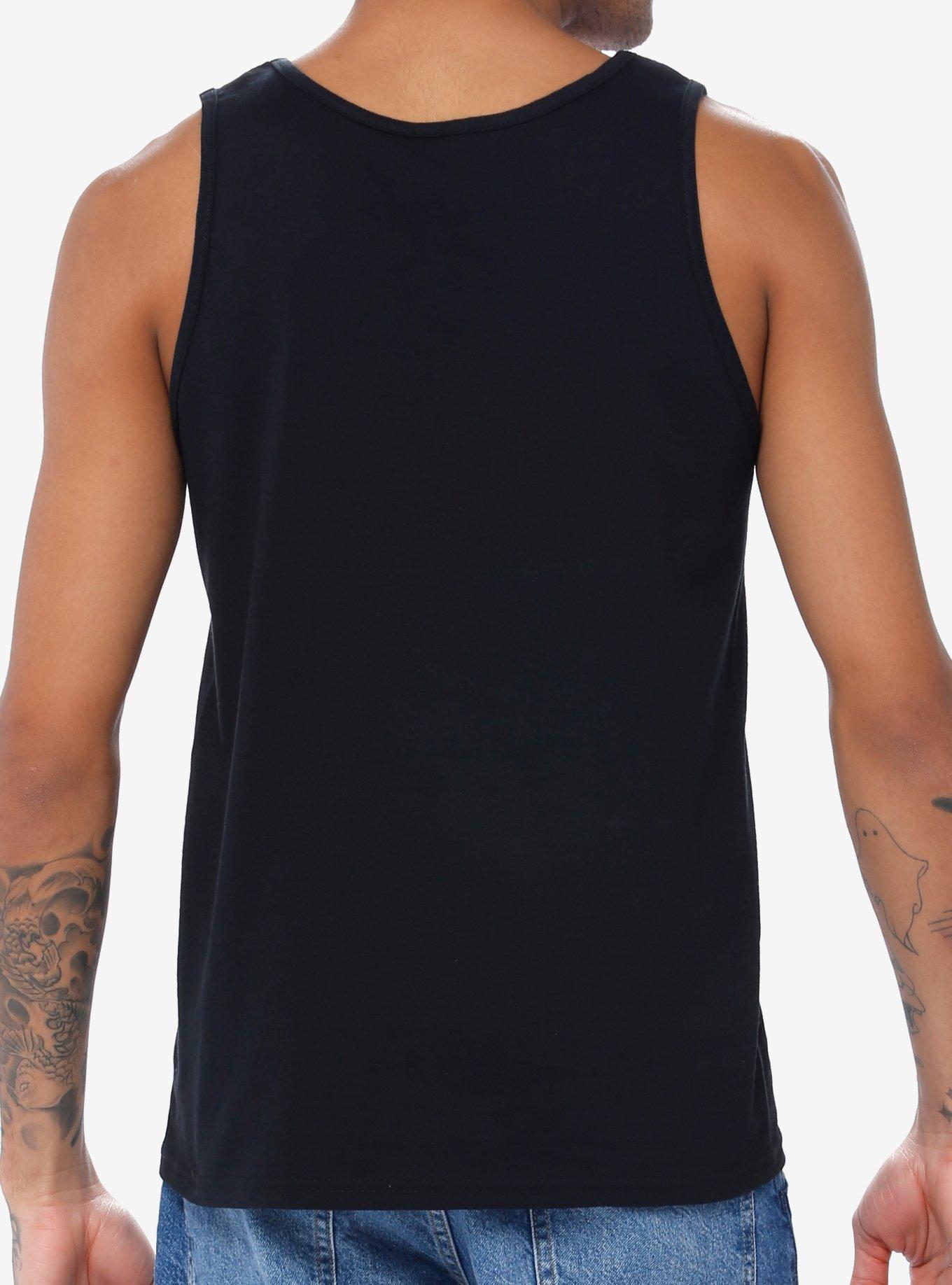 Fake Nerd Anime Logo Tank Top, BLACK, alternate