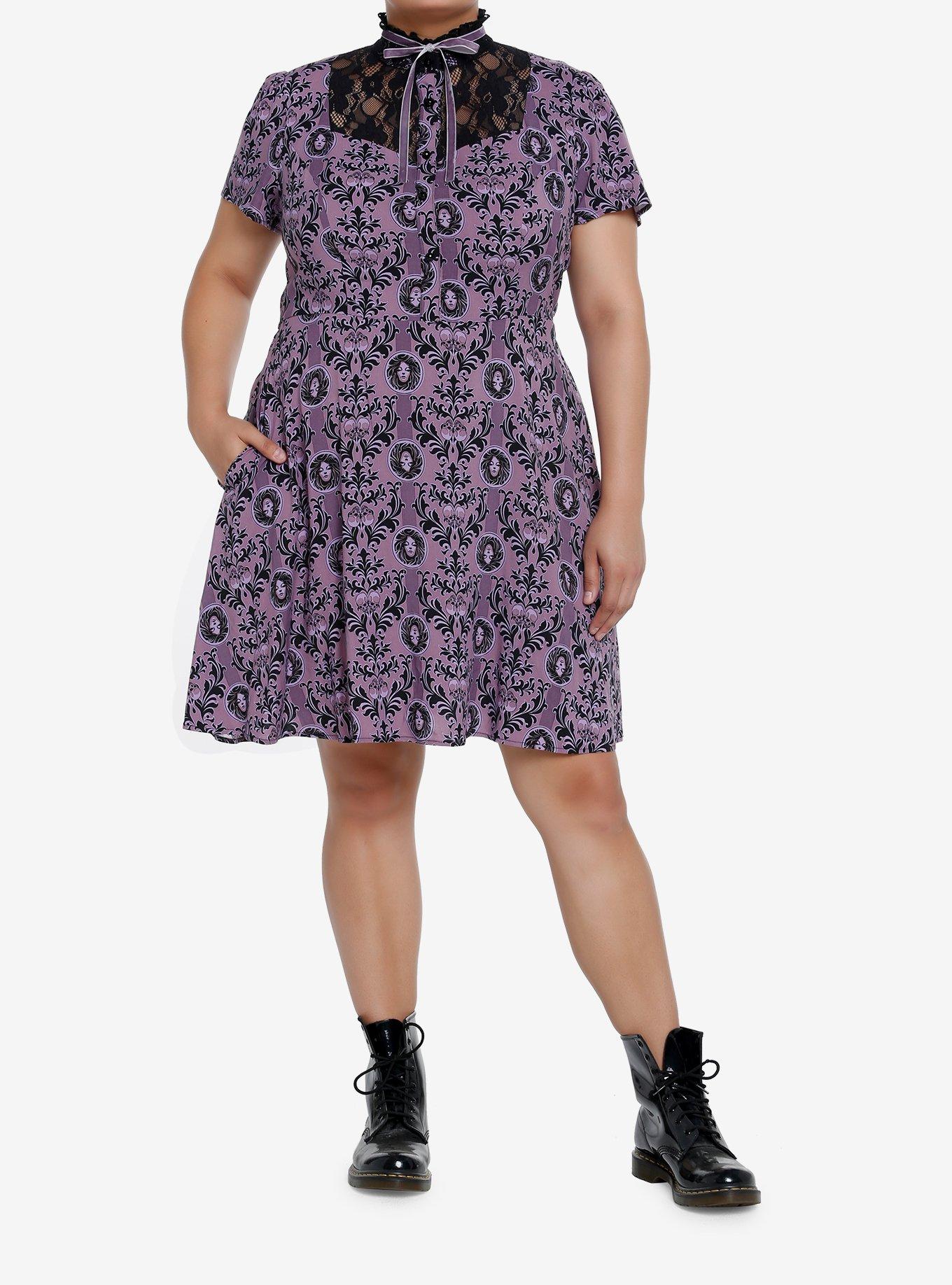 Her Universe Disney The Haunted Mansion Madame Leota Dress Plus Size, BLACK, alternate