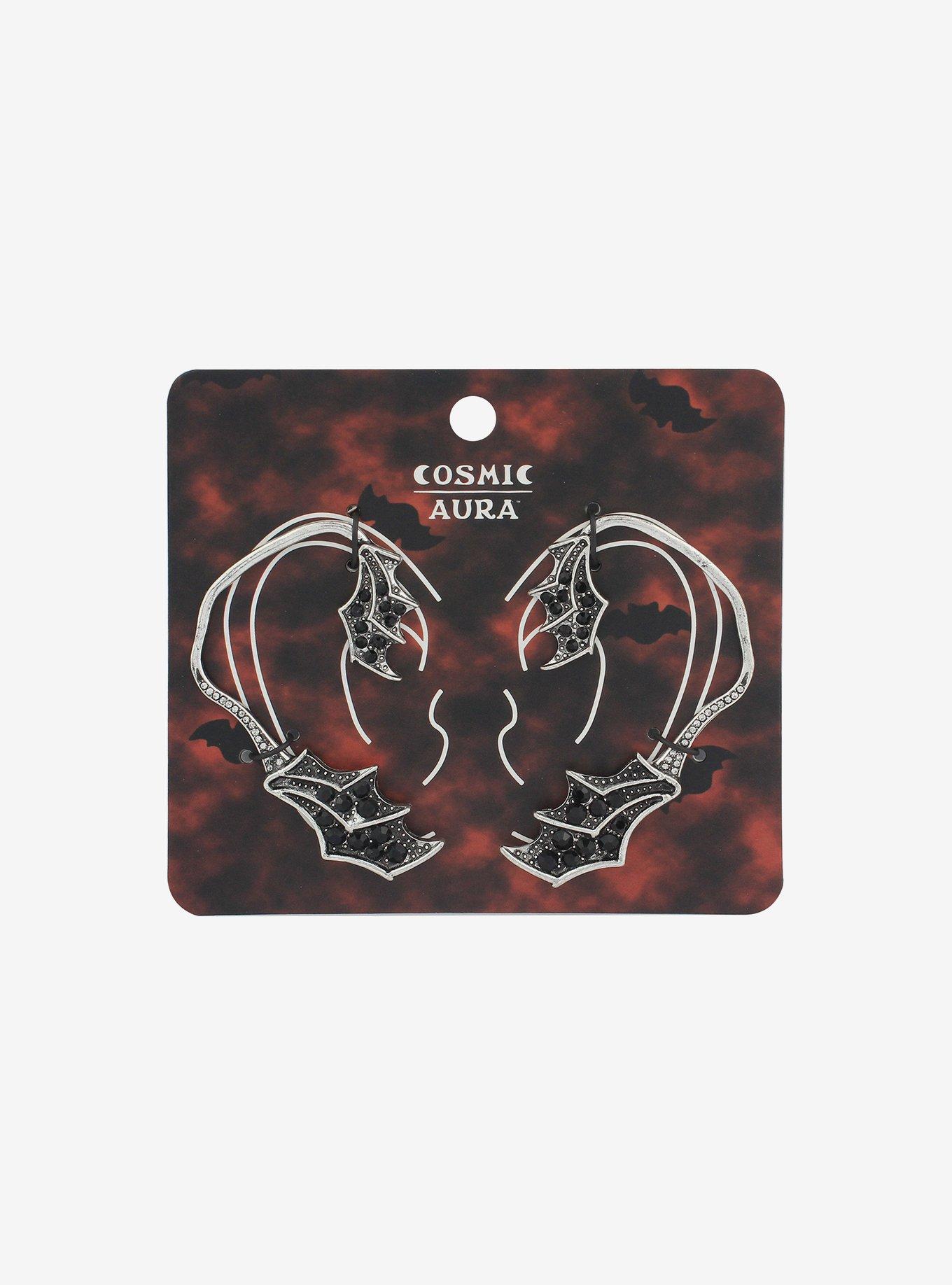 Cosmic Aura Bat Wing Ear Cuff Set, , alternate