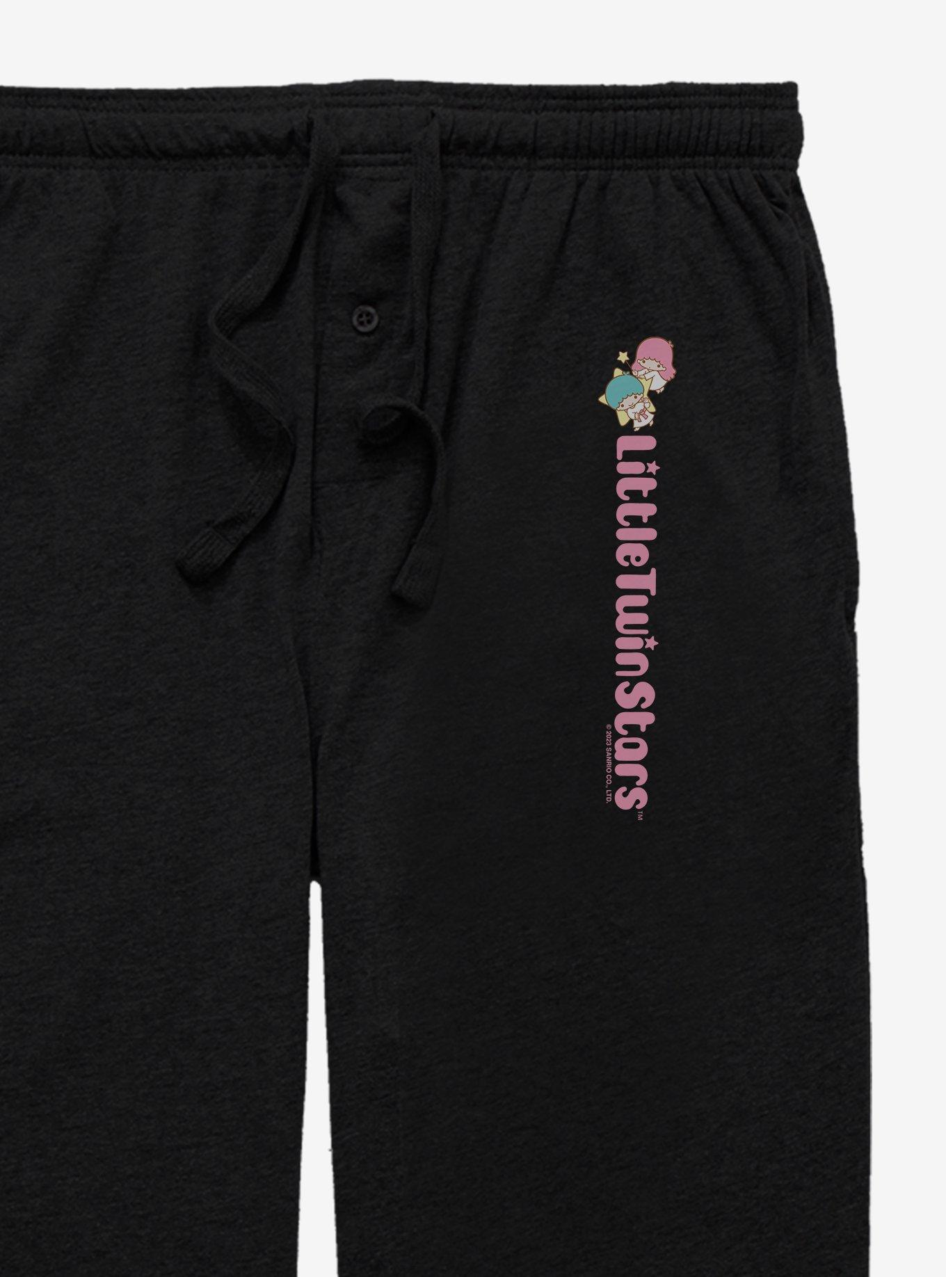 Little Twin Stars Bubble Print Pajama Pants, BLACK, alternate