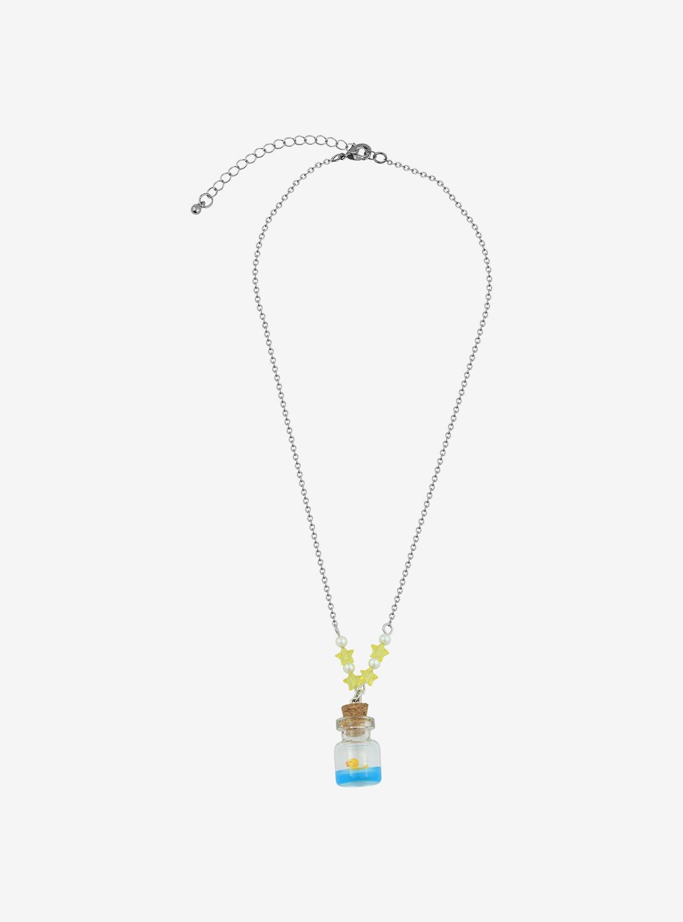 Sweet Society Rubber Duck Bottle Necklace, , alternate