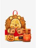Loungefly Disney Winnie the Pooh Faux Fur Lion Halloween Costume Glow-in-the-Dark Mini Backpack, , alternate